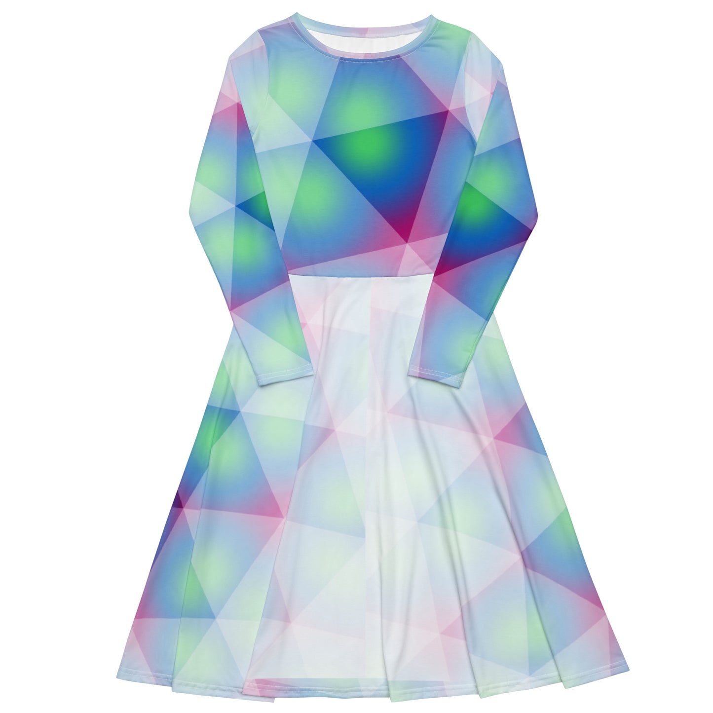 Entizen Long Sleeve Midi Dress Mint Green