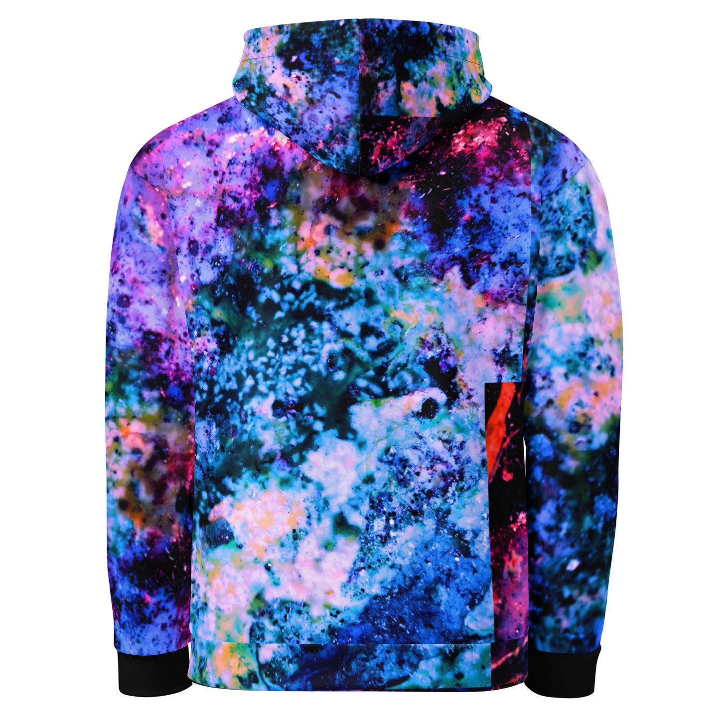 ROZENI Hoodie Coral Art Blue & Red