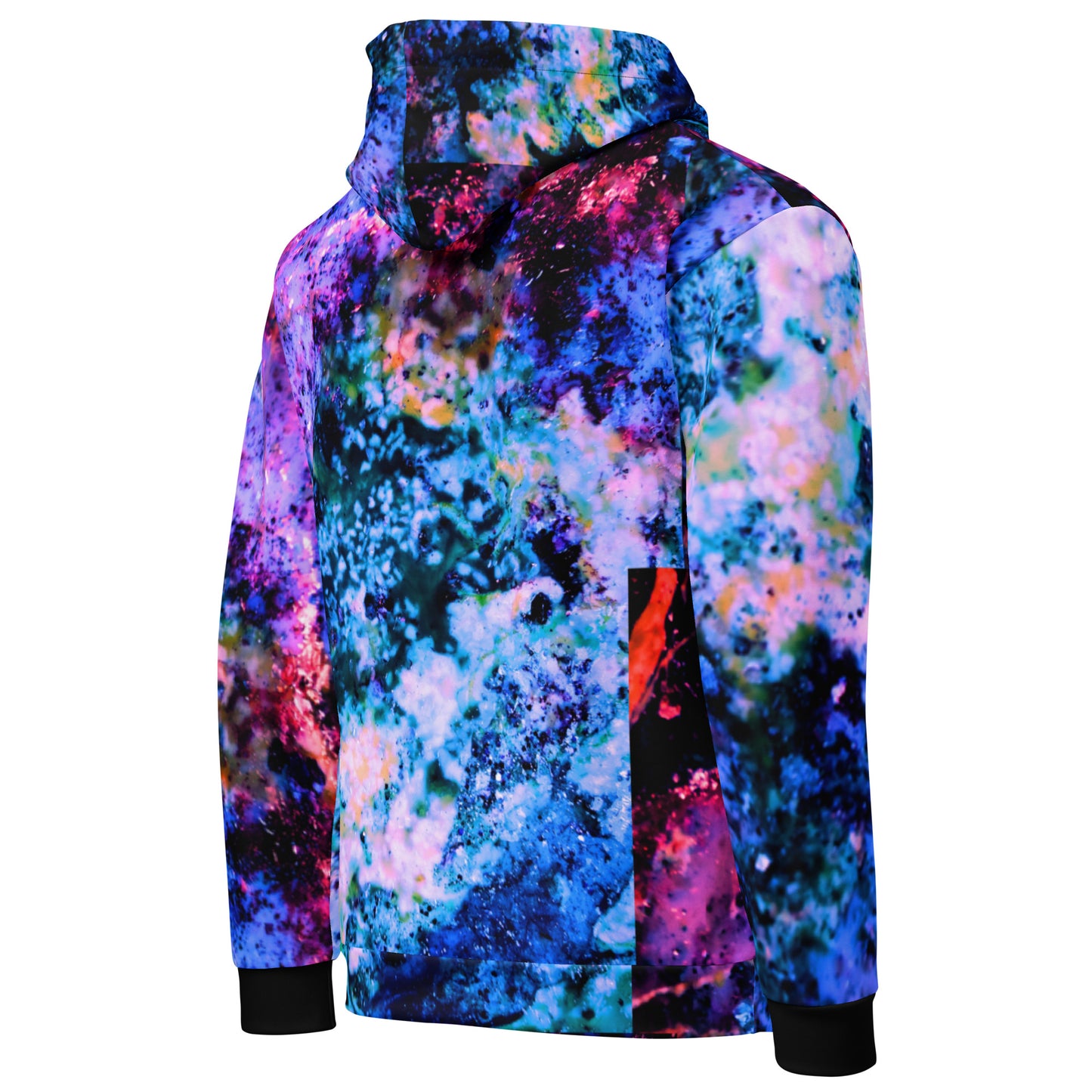 ROZENI Hoodie Coral Art Blue & Red