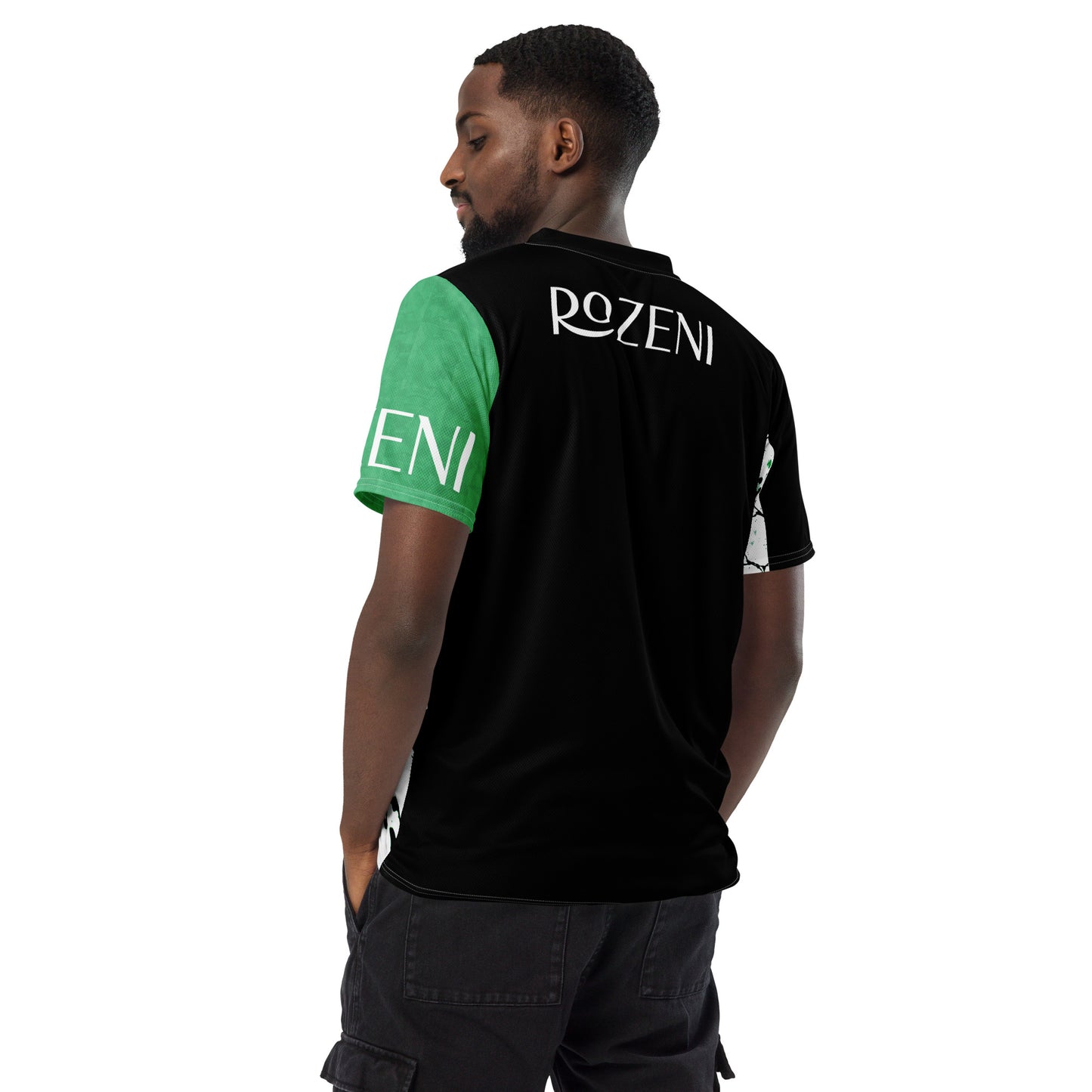 Rozeni Brand Unisex Green Art Sports Jersey