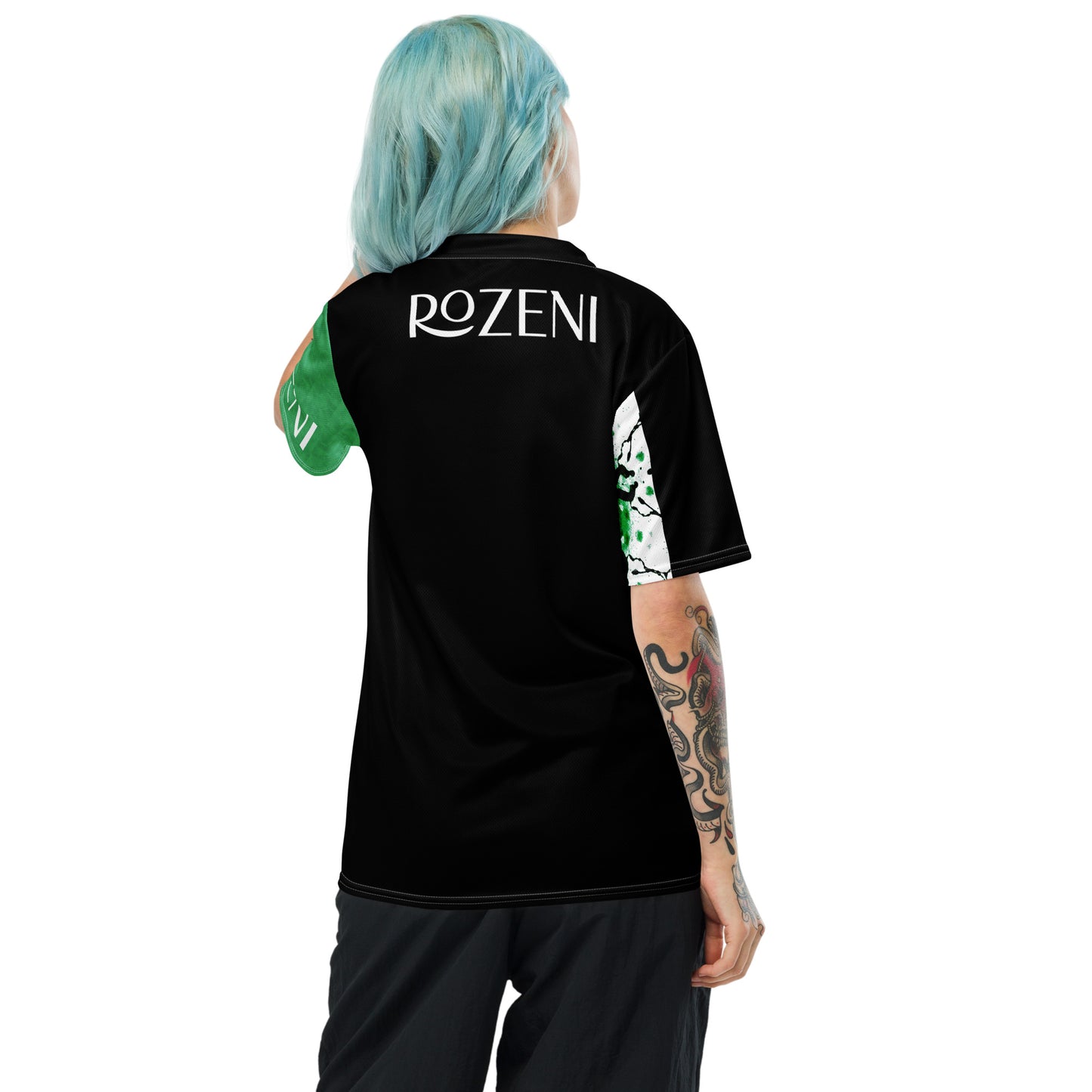 Rozeni Brand Unisex Green Art Sports Jersey