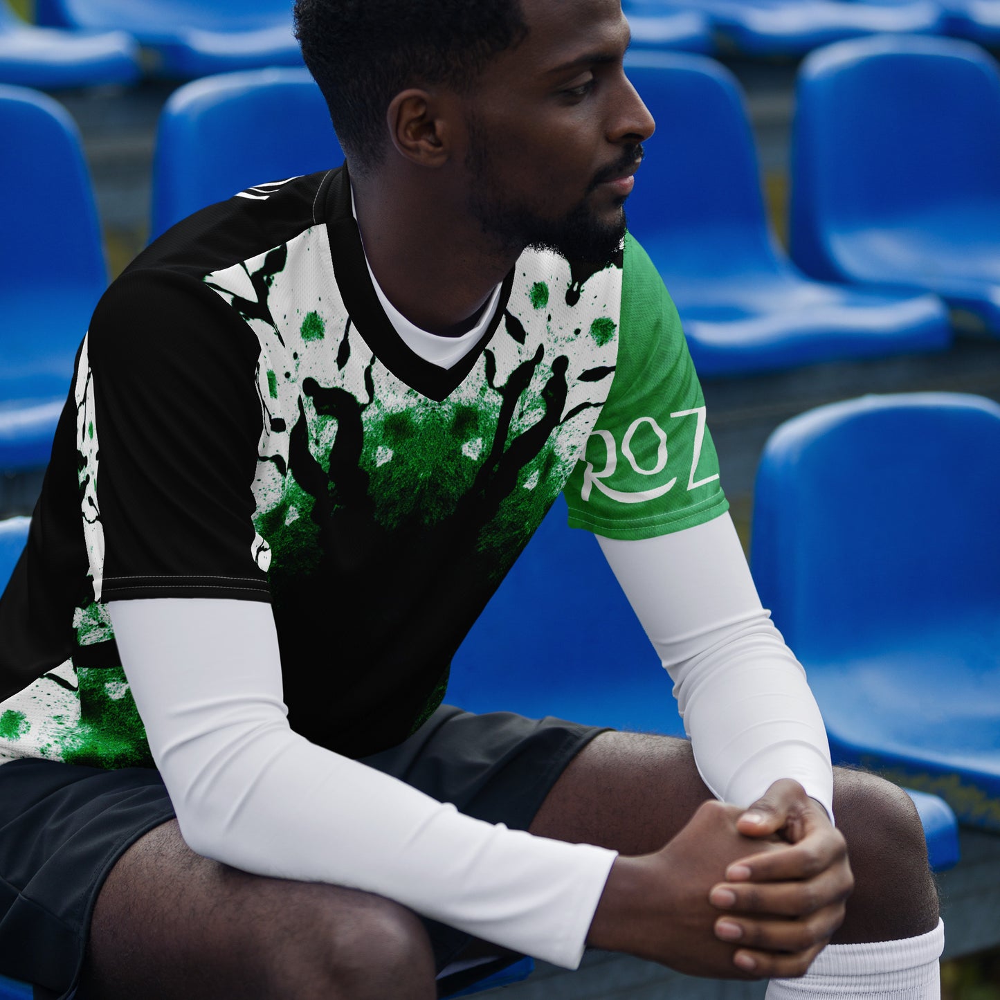 Rozeni Brand Unisex Green Art Sports Jersey