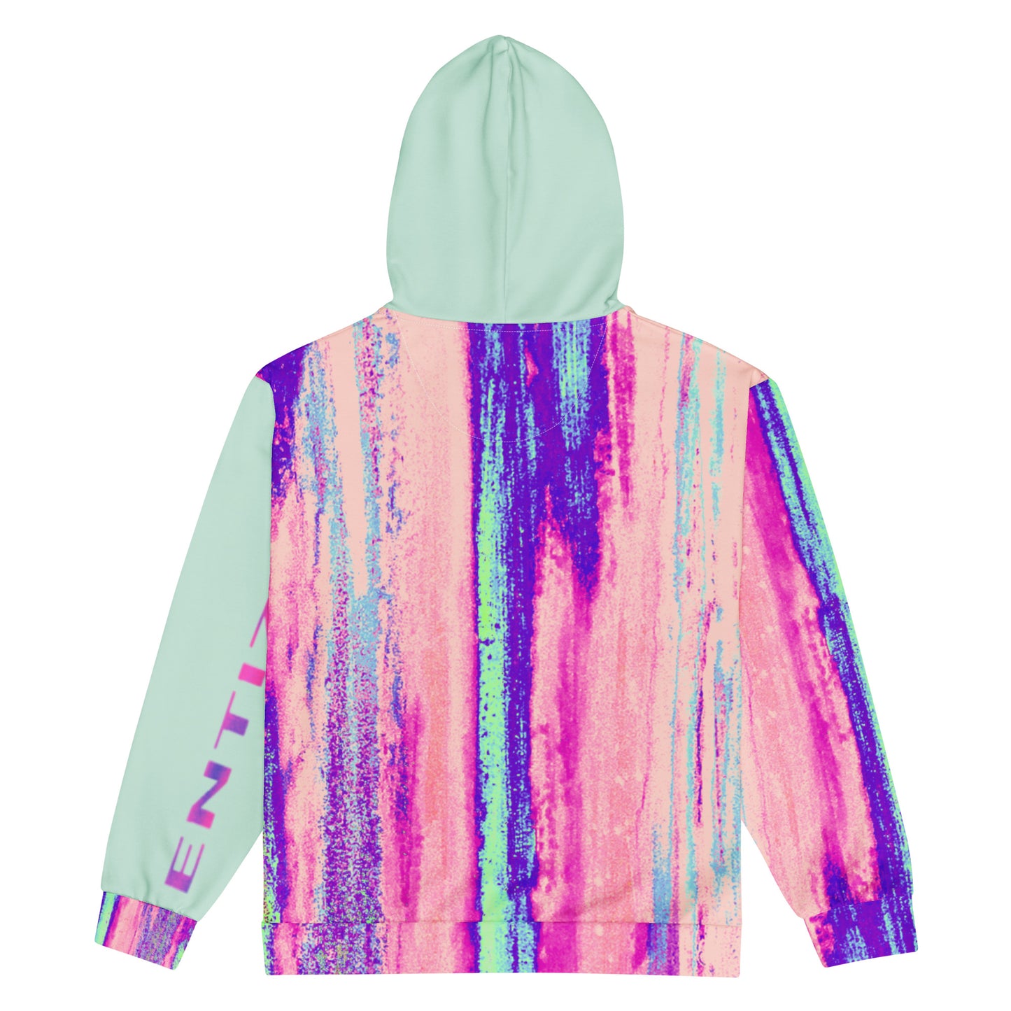 Entizen Brand Pink Tiger Mint Zip Hoodie