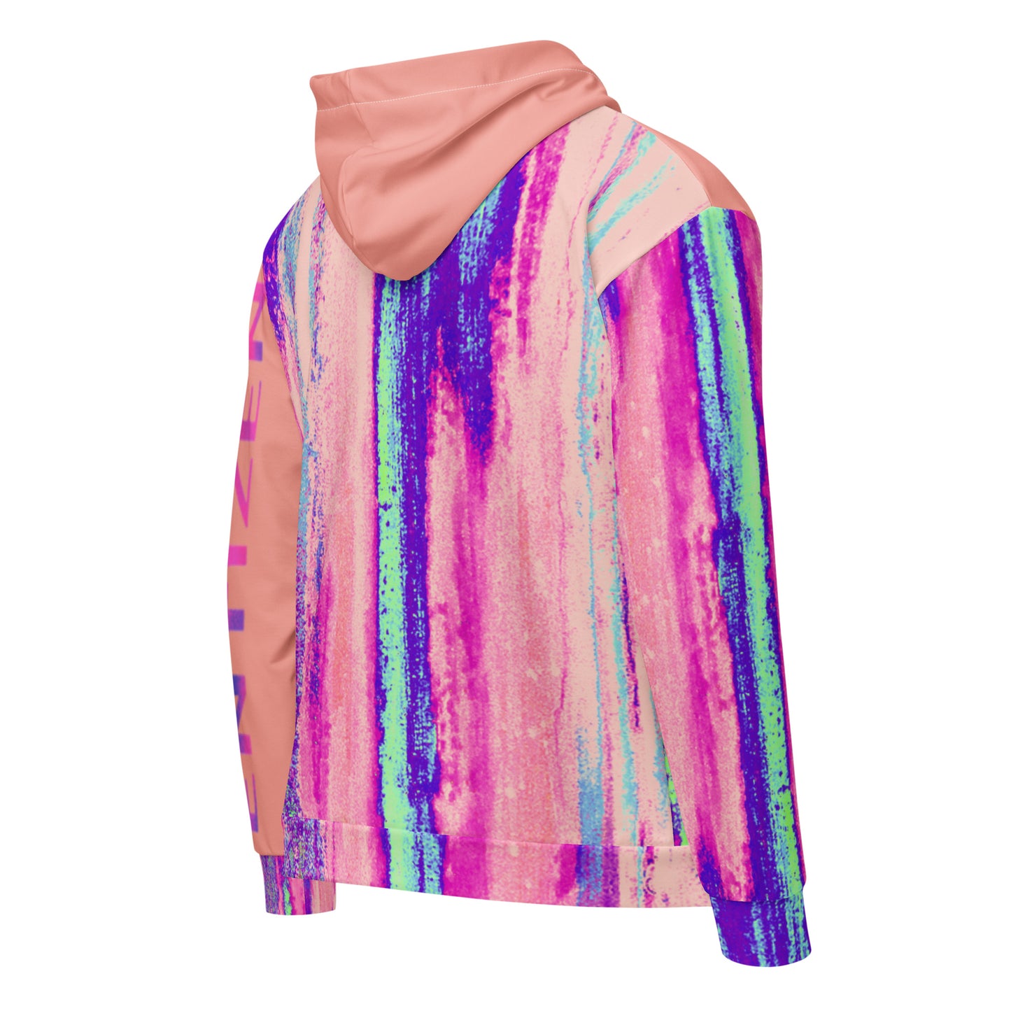 Entizen Brand Pink Tiger Zip Hoodie Pink