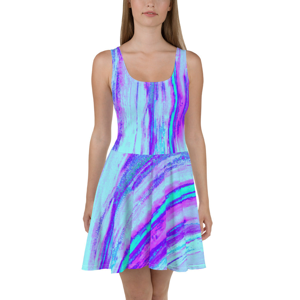 Entizen Skater Dress Blue Lavender