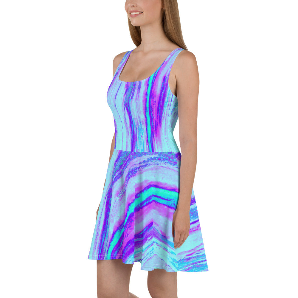 Entizen Skater Dress Blue Lavender