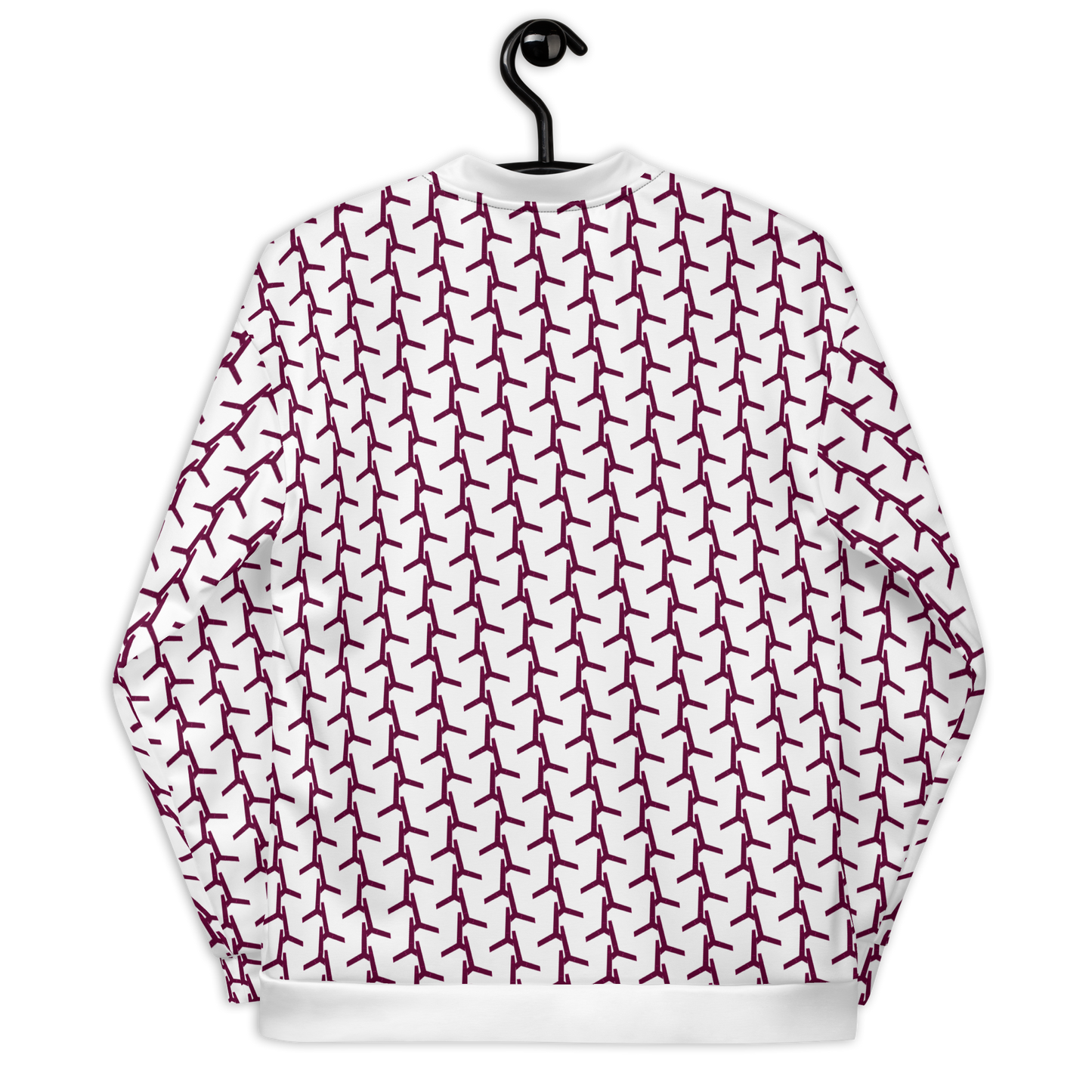 Rozeni Bomber JacketBlue Coral Burgandy Spikes
