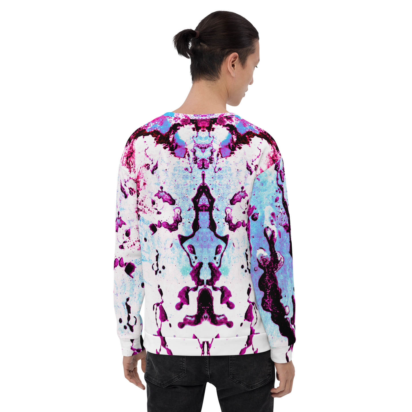 Rozeni Sweatshirt Blue & Fuchsia