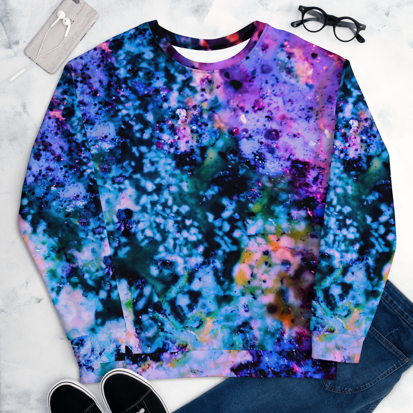 Entizen Blue Coral Art Sweatshirt