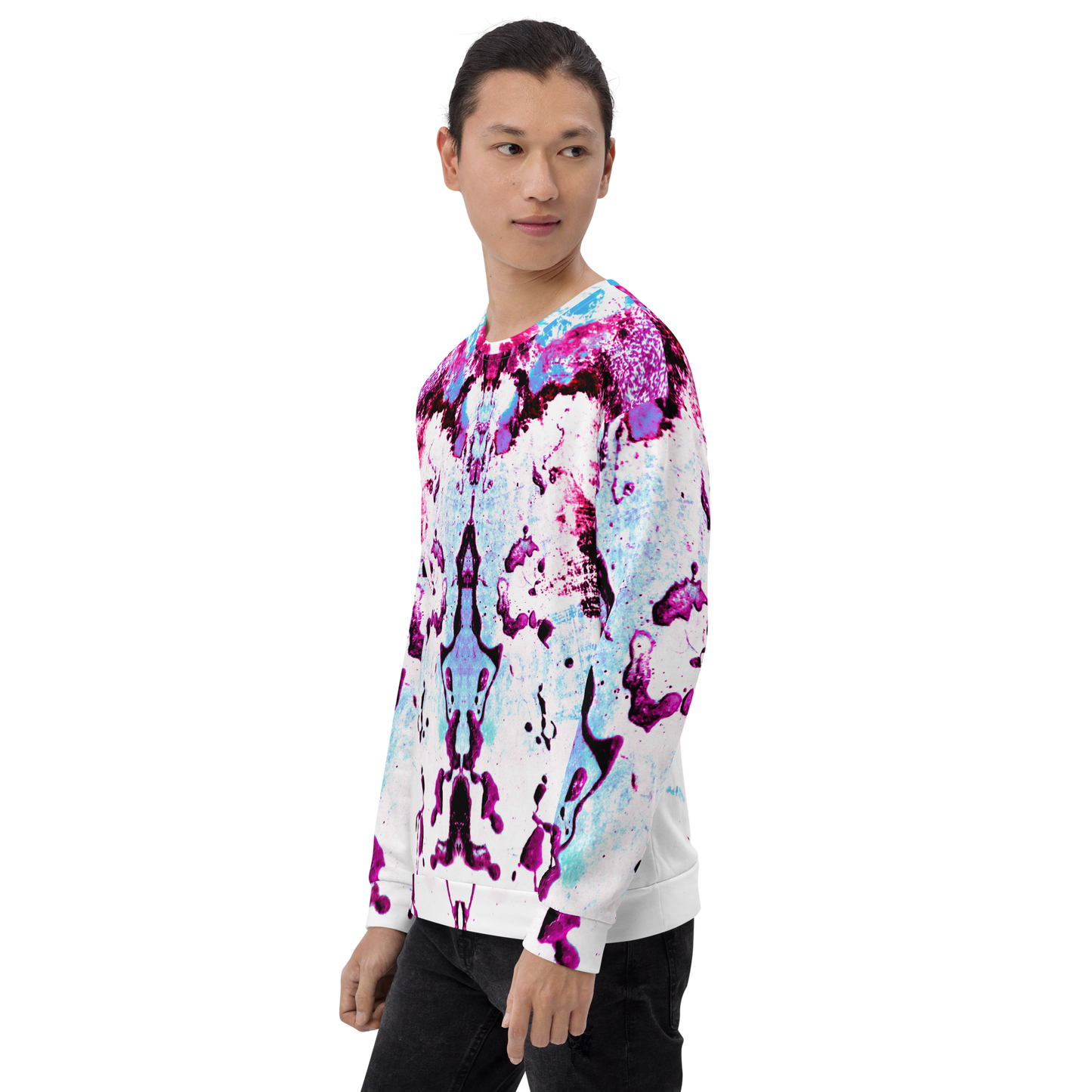 Rozeni Sweatshirt Blue & Fuchsia