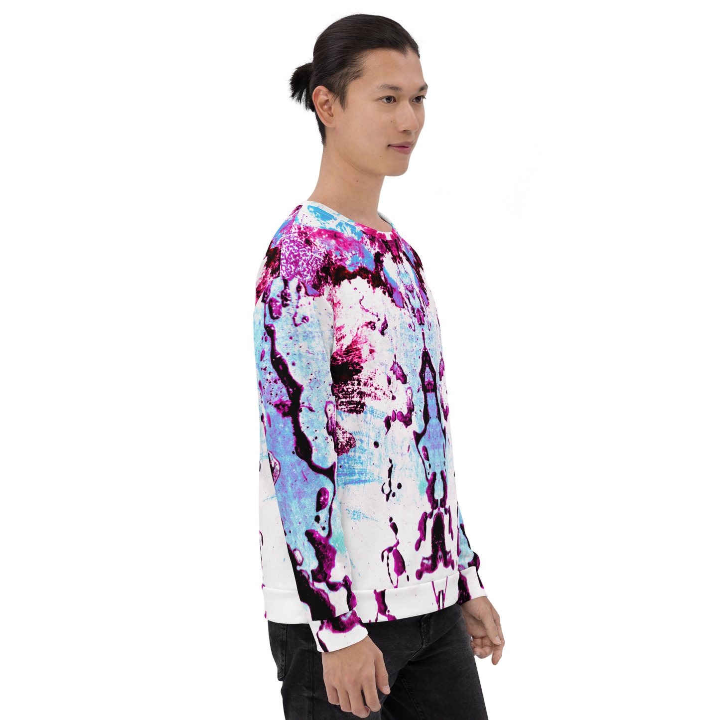 Rozeni Sweatshirt Blue & Fuchsia