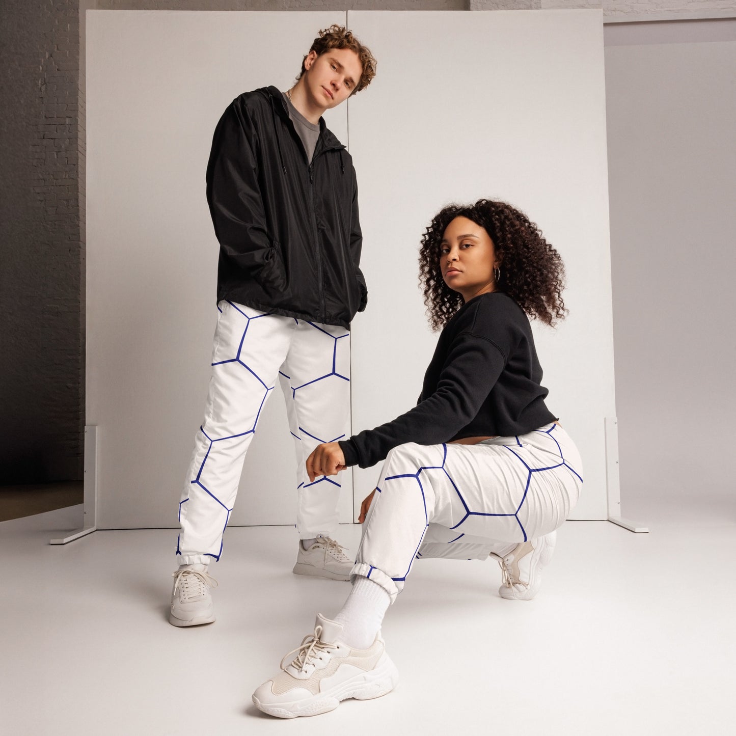Unisex Track Pants Soccer Blue