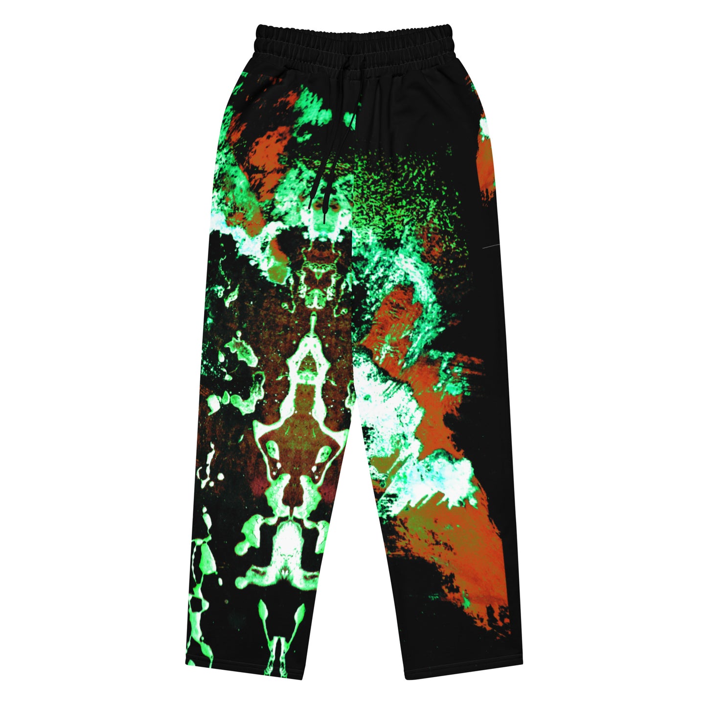 Entizen Green Art Unisex Wide-Leg Joggers
