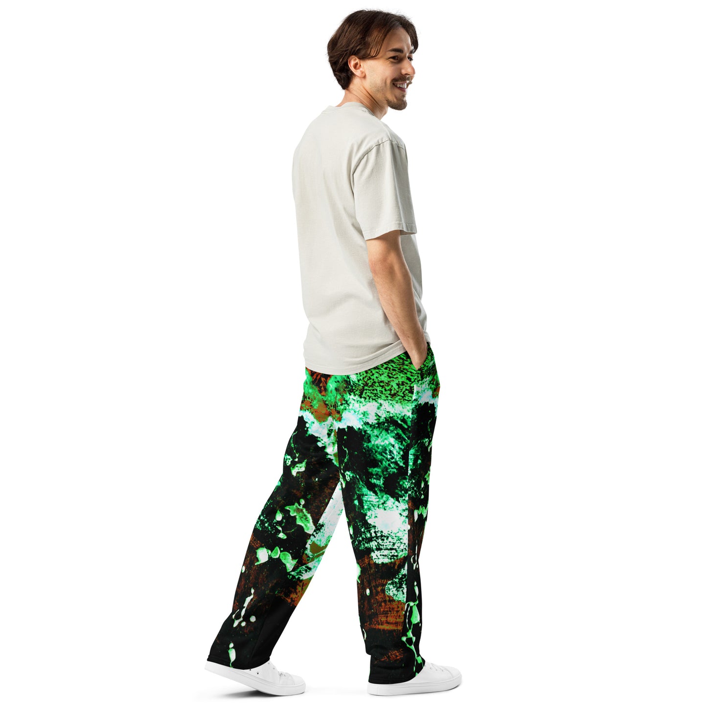 Green Art Unisex Wide-Leg Joggers