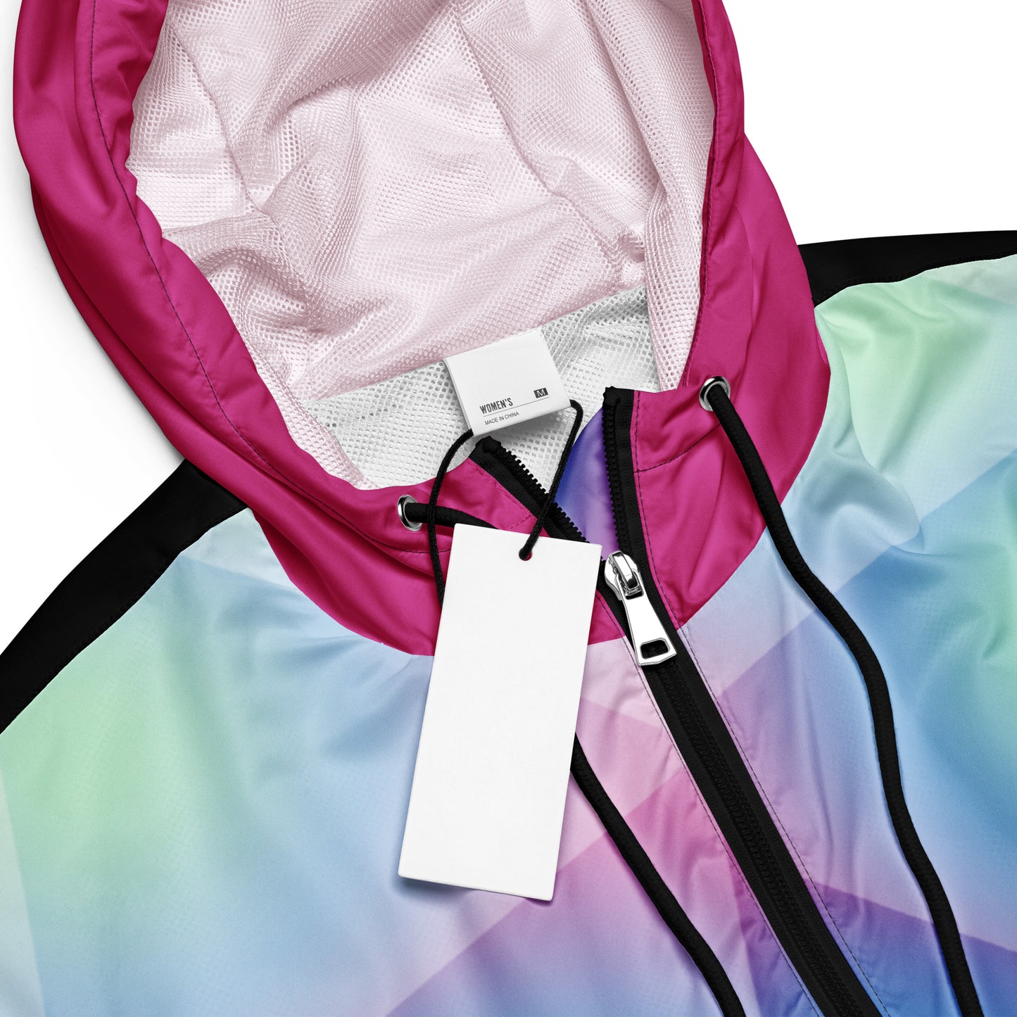 ENTIZEN Blue Green Tri Cropped Windbreaker