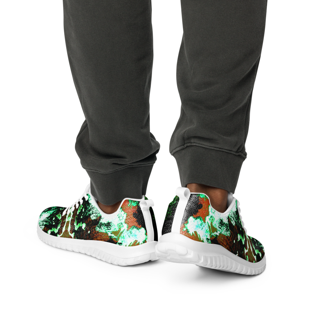 Rozeni Men’s Athletic Shoes Green & Black