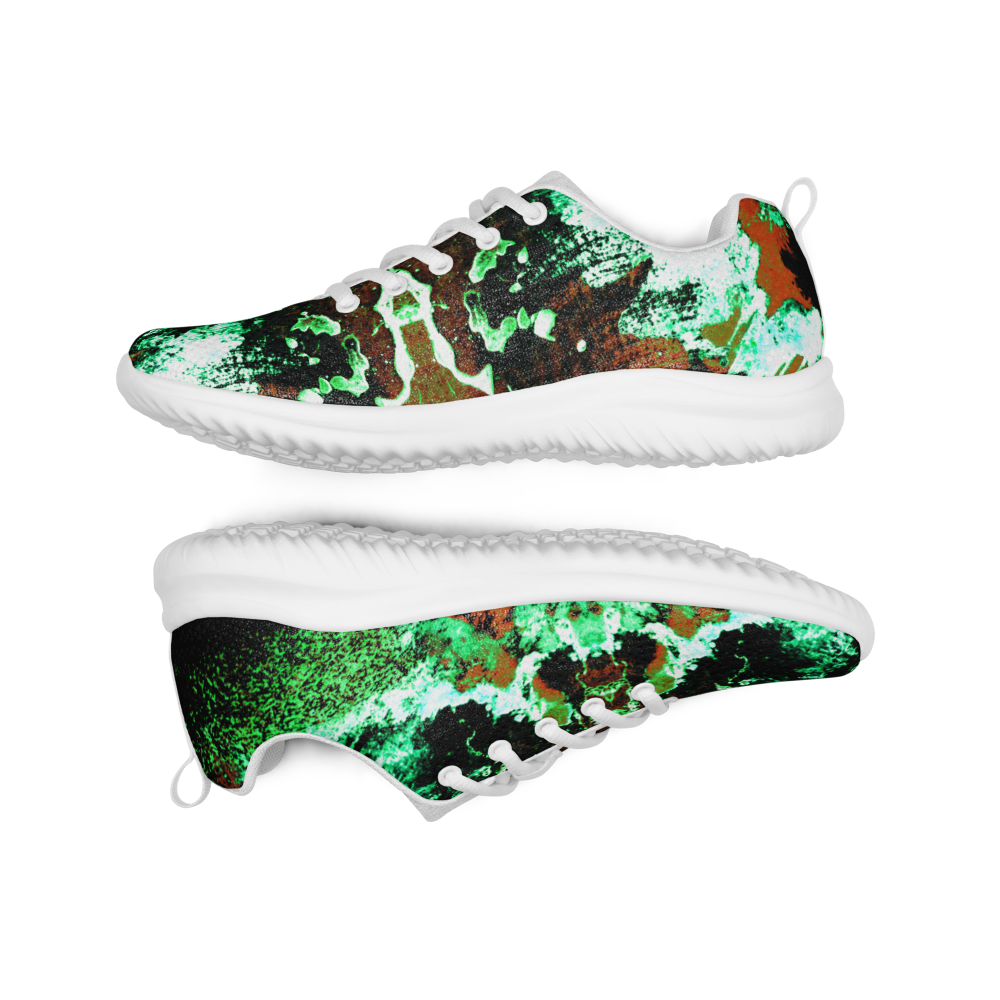 Rozeni Men’s Athletic Shoes Green & Black