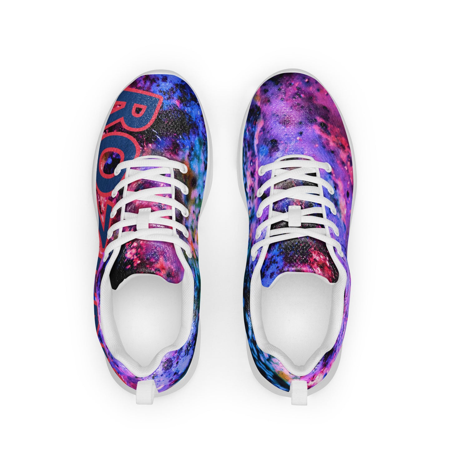 Rozeni Men’s Athletic Shoes Blue & Fuchsia Red