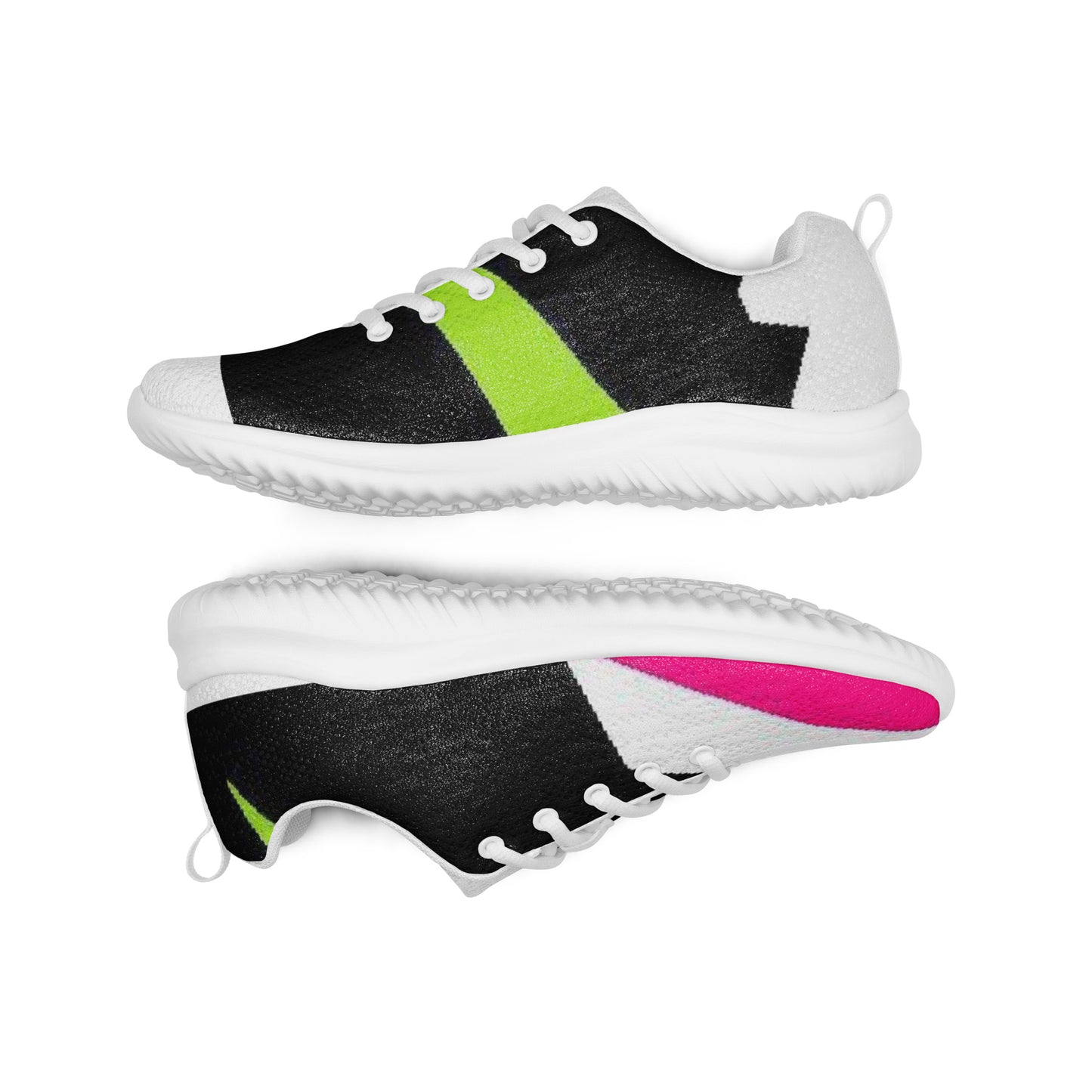 Rozeni Men’s Athletic Shoes Pink & Green