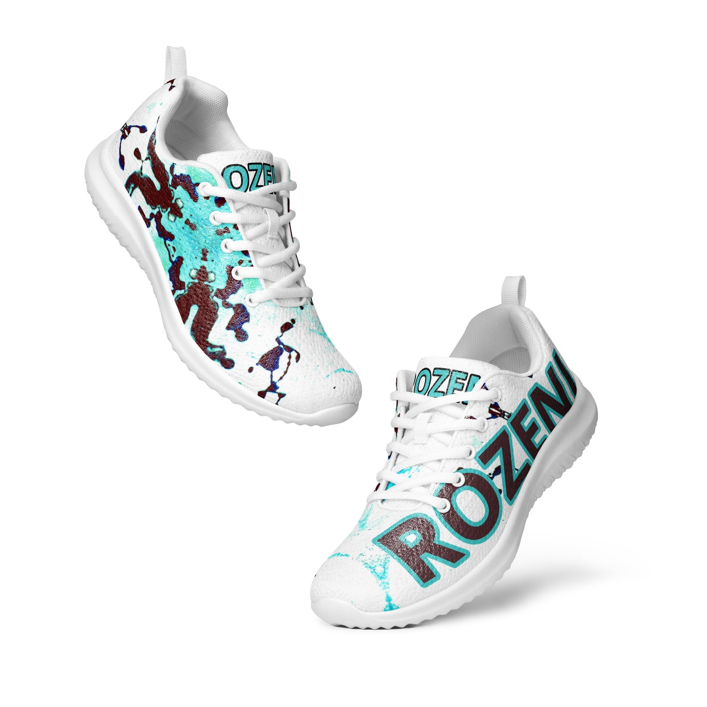 Rozeni Men’s Athletic Shoes Teal Blue