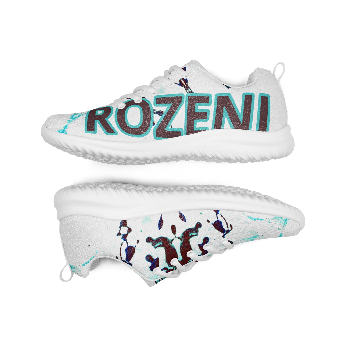 Rozeni Men’s Athletic Shoes Teal Blue