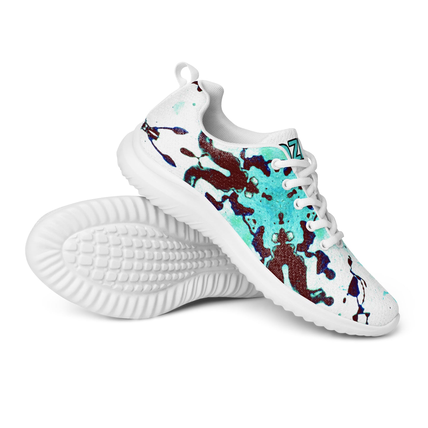 Rozeni Men’s Athletic Shoes Teal Blue