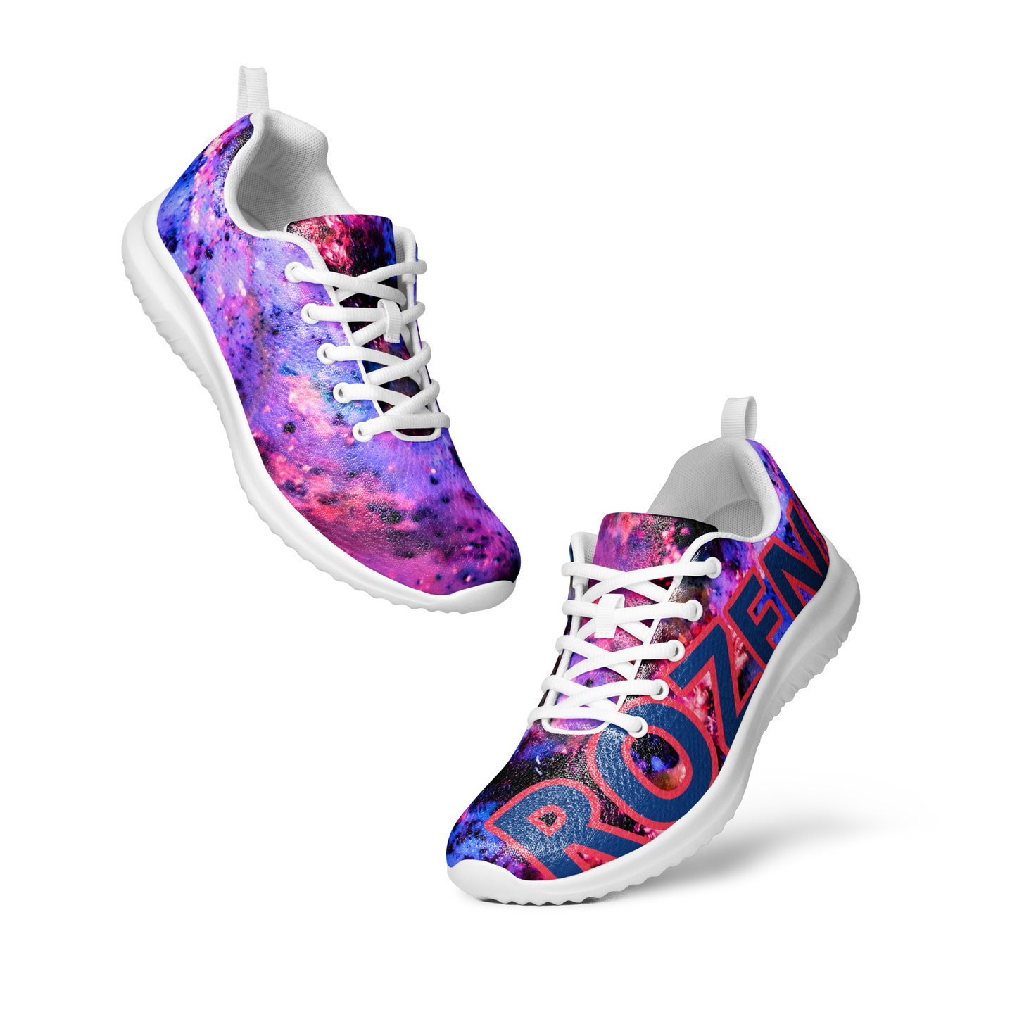 Rozeni Men’s Athletic Shoes Blue & Fuchsia Red