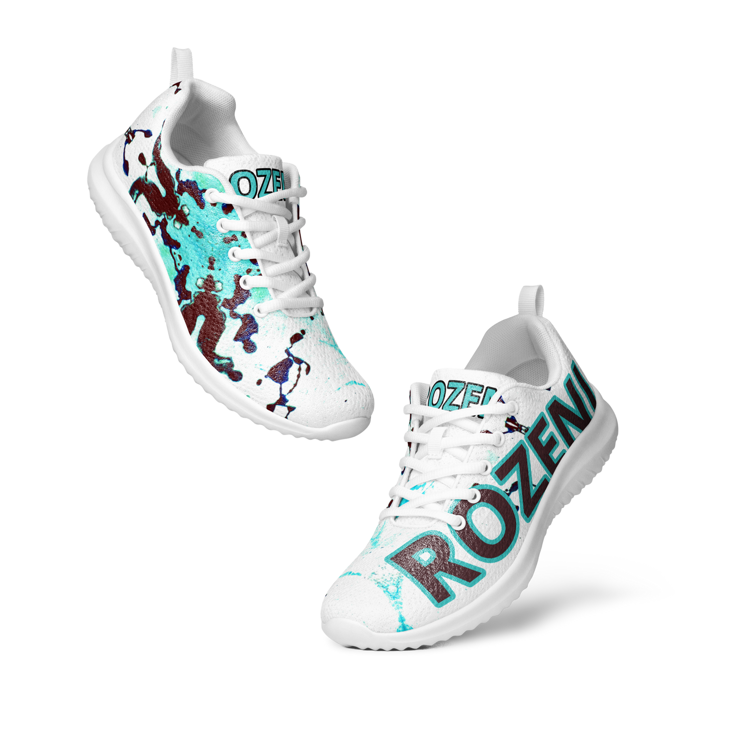 Rozeni Men’s Athletic Shoes Teal Blue