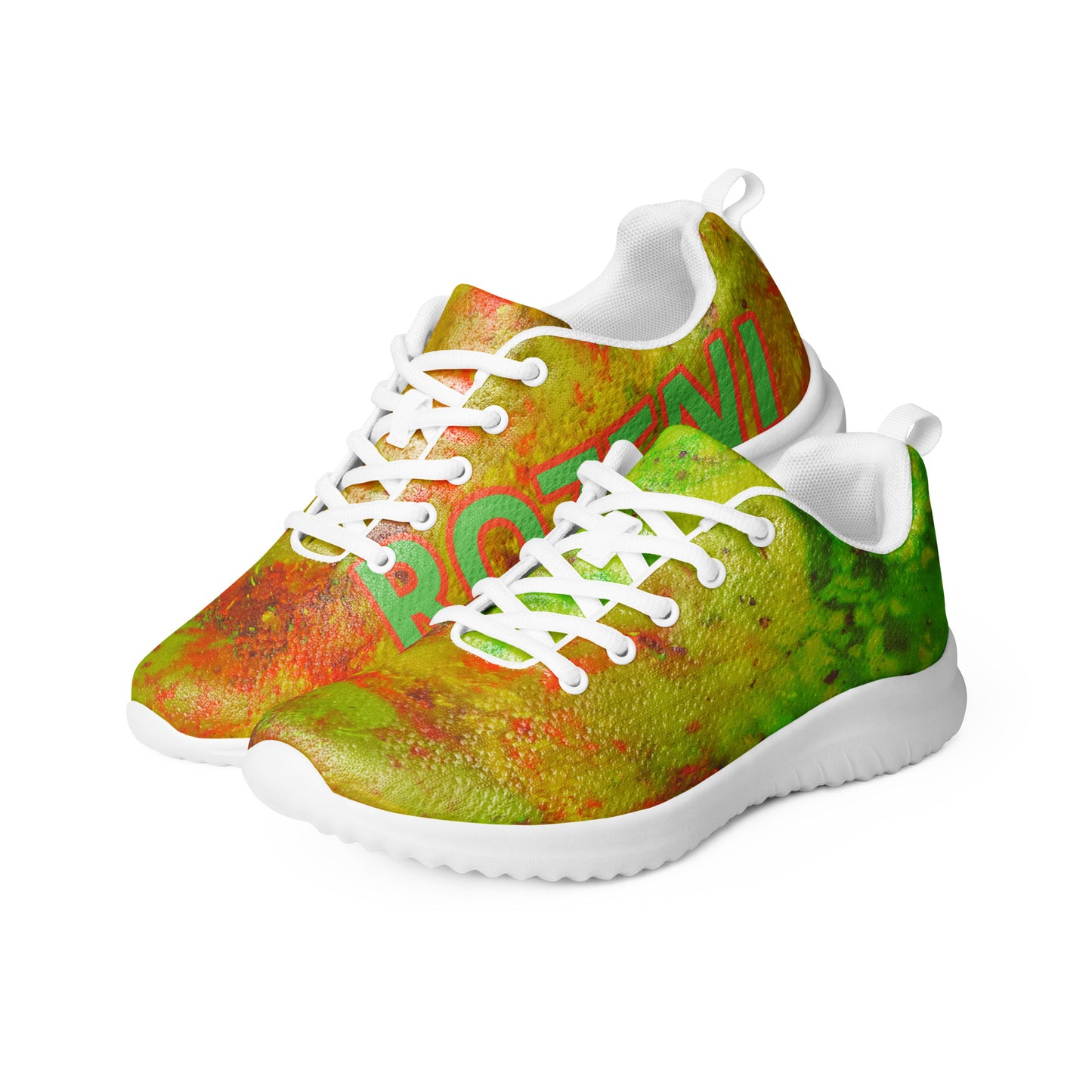 Rozeni Men’s Athletic Shoes Orange & Green
