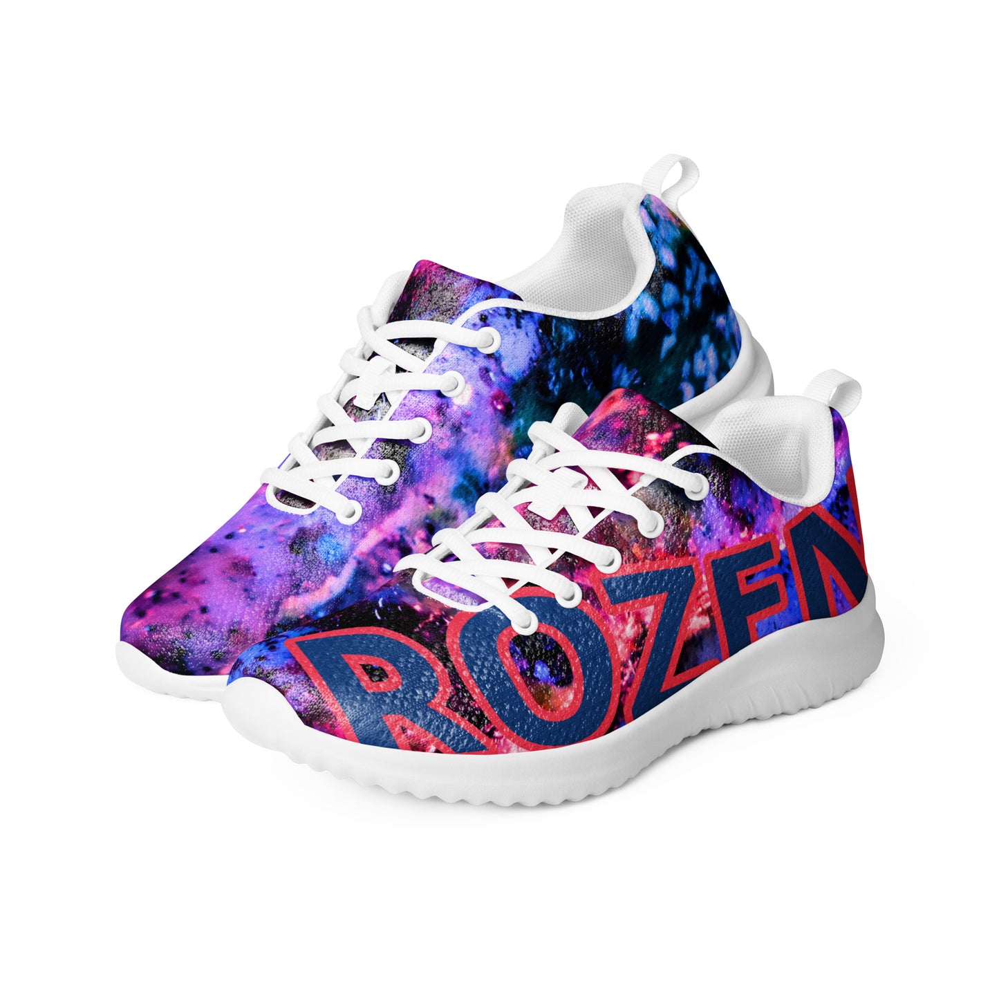 Rozeni Men’s Athletic Shoes Blue & Fuchsia Red
