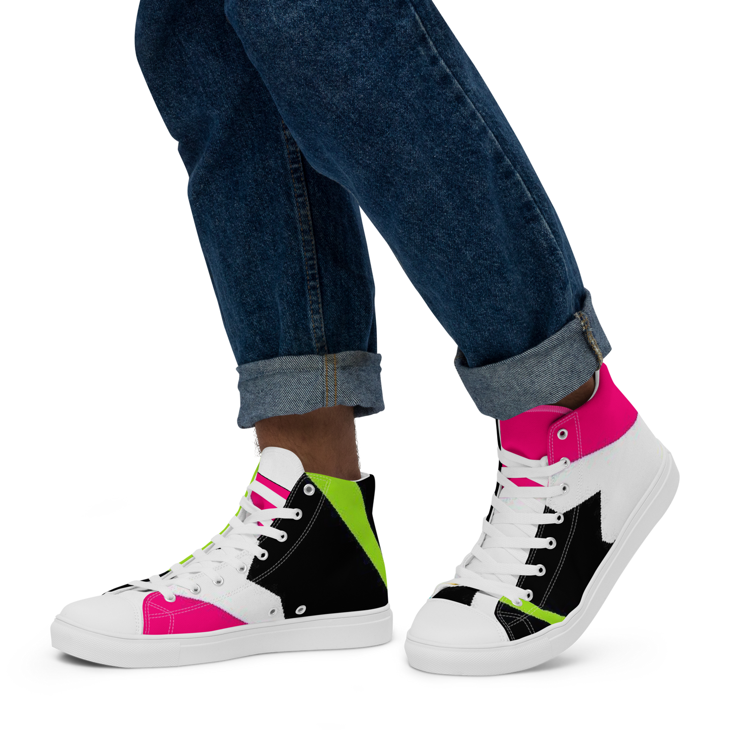 ROZENI Men’s High Top Canvas Shoes