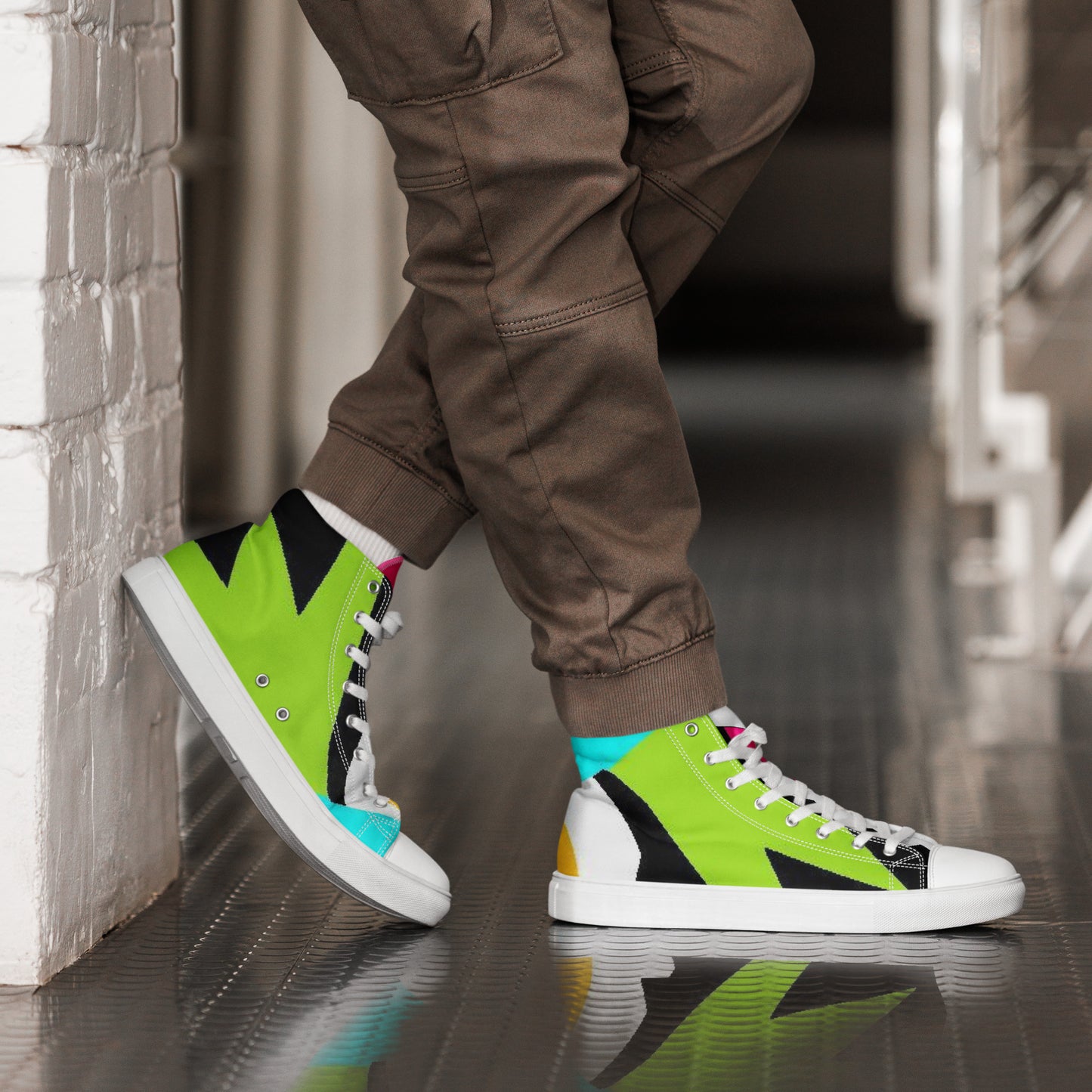 ROZENI Men’s High Top Canvas Shoes