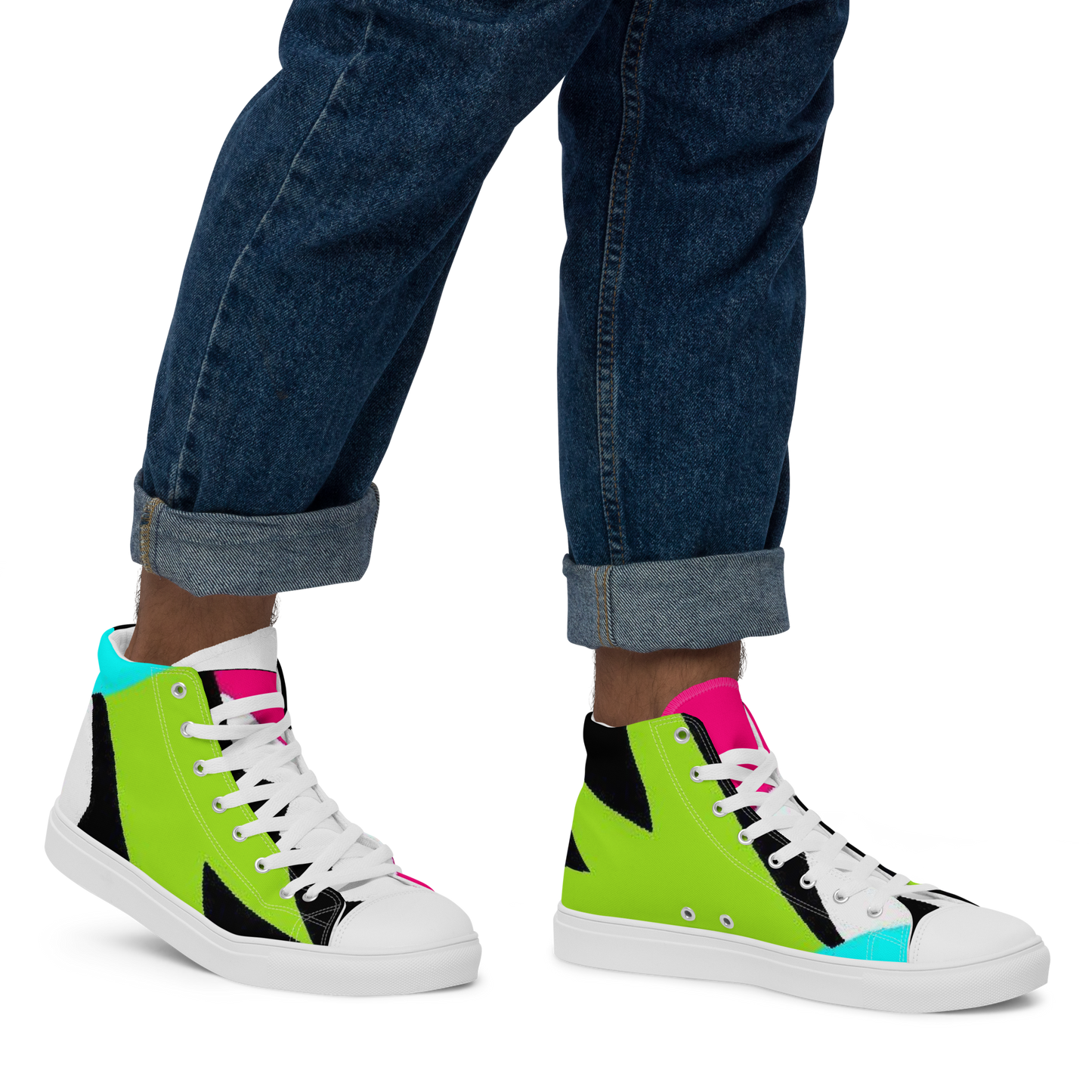 ROZENI Men’s High Top Canvas Shoes