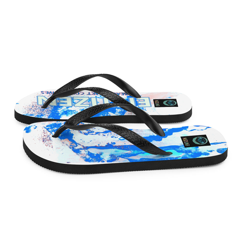 Entizen Flip-Flops Blue And Pink
