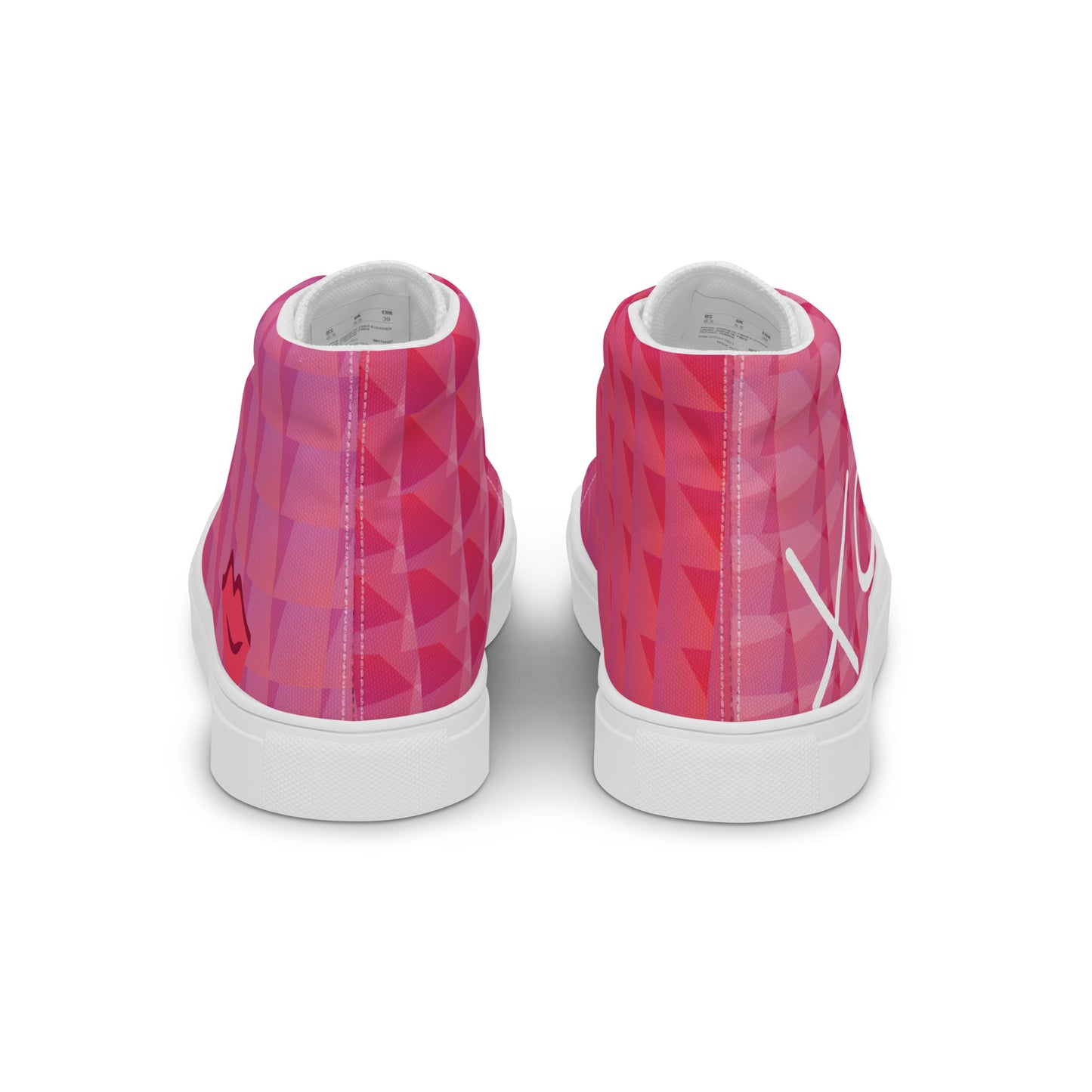 Entizen High Top Canvas Shoes Pink