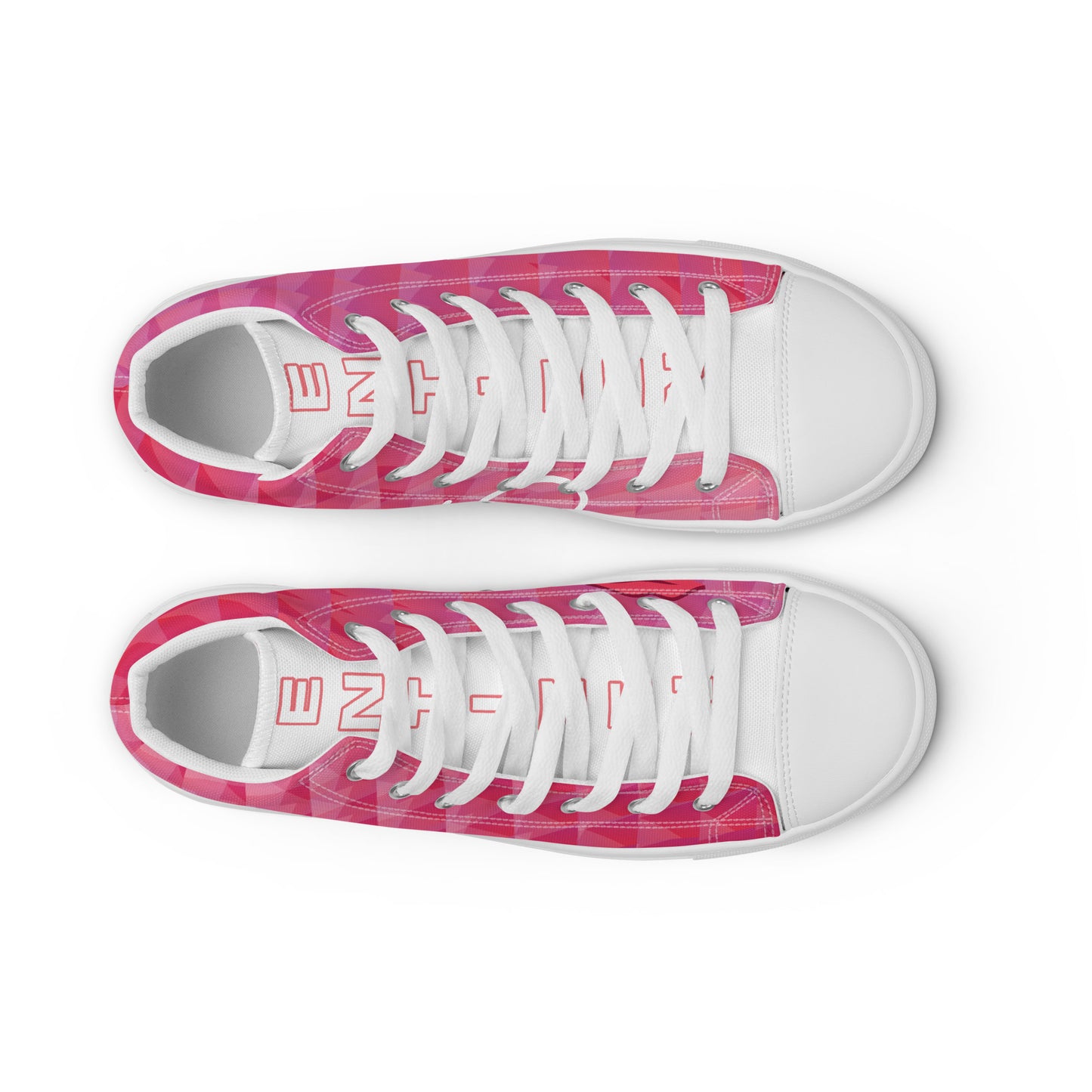 Entizen High Top Canvas Shoes Pink