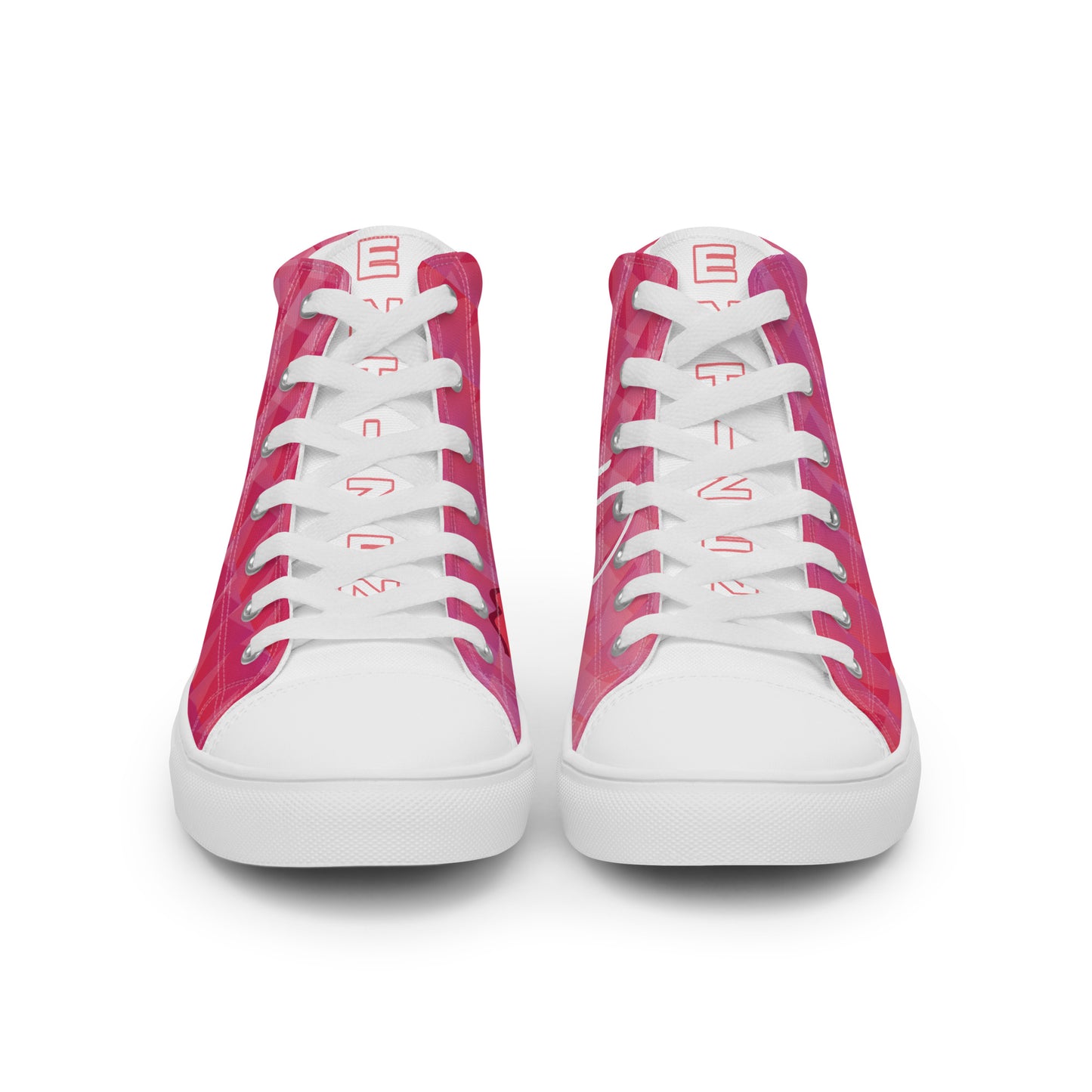 Entizen High Top Canvas Shoes Pink