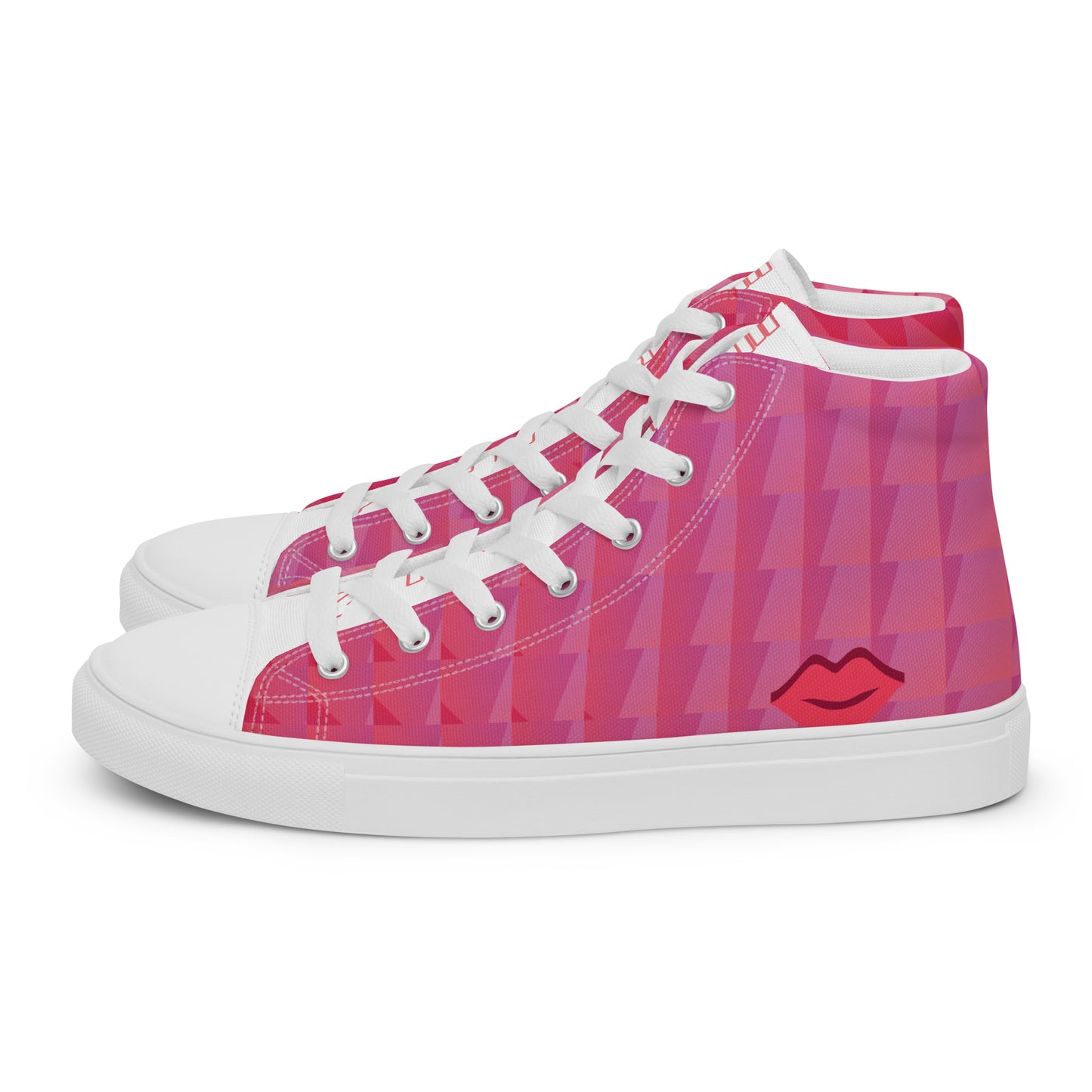 Entizen High Top Canvas Shoes Pink