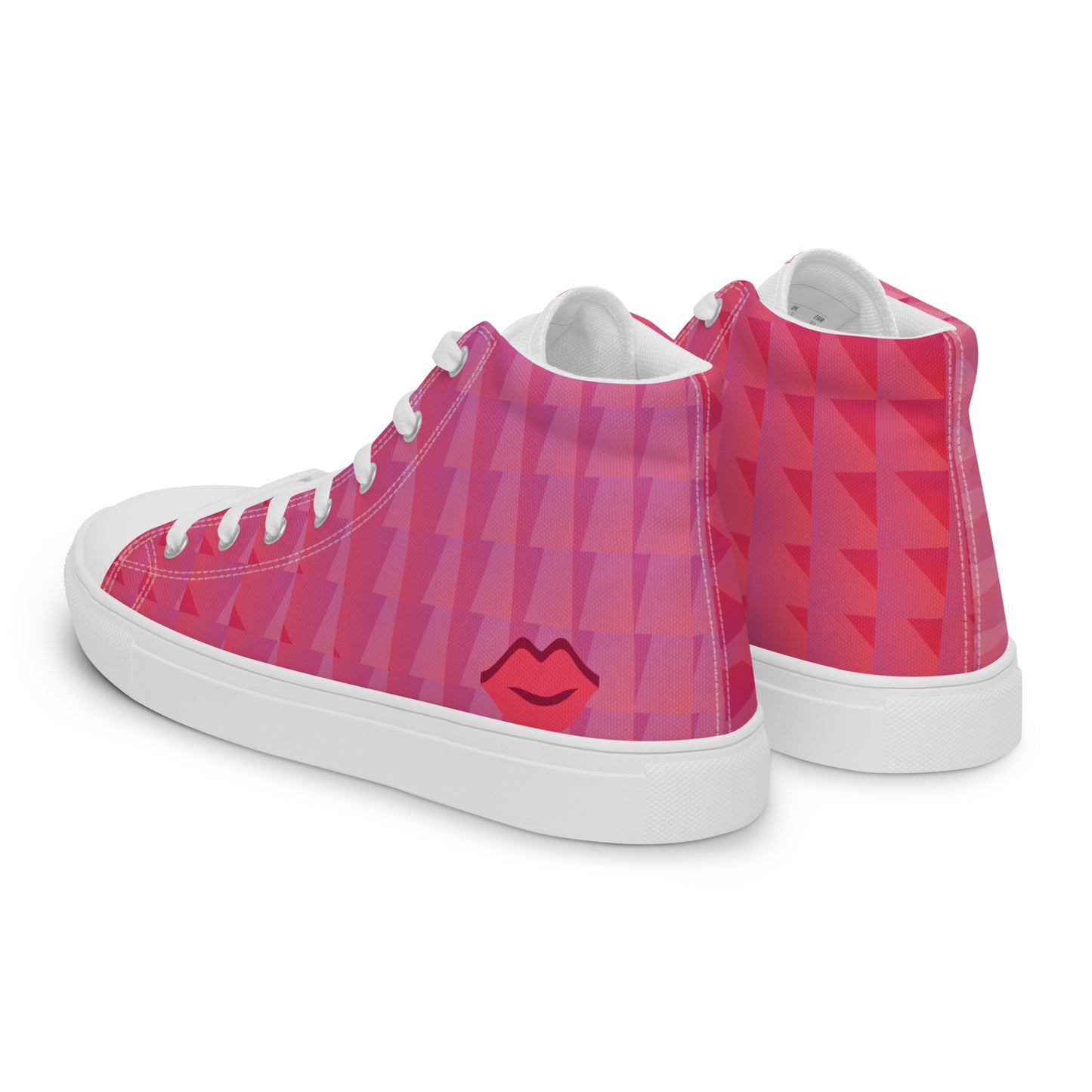 Entizen High Top Canvas Shoes Pink