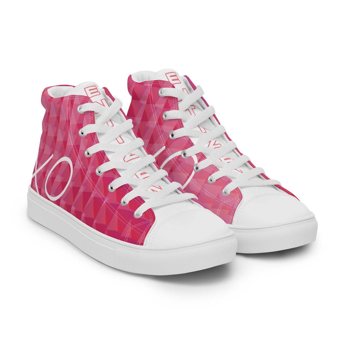 Entizen High Top Canvas Shoes Pink