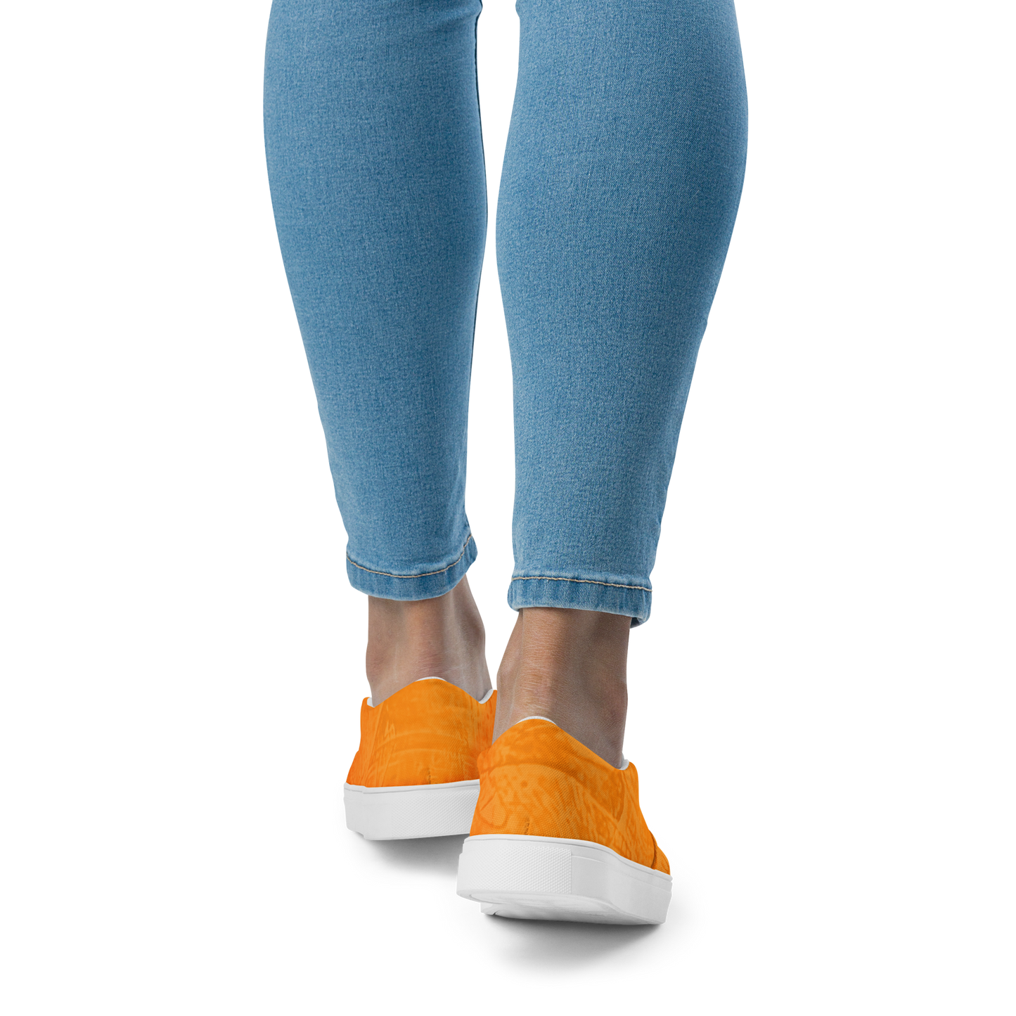 Entizen Slip-On Canvas Shoes Orange