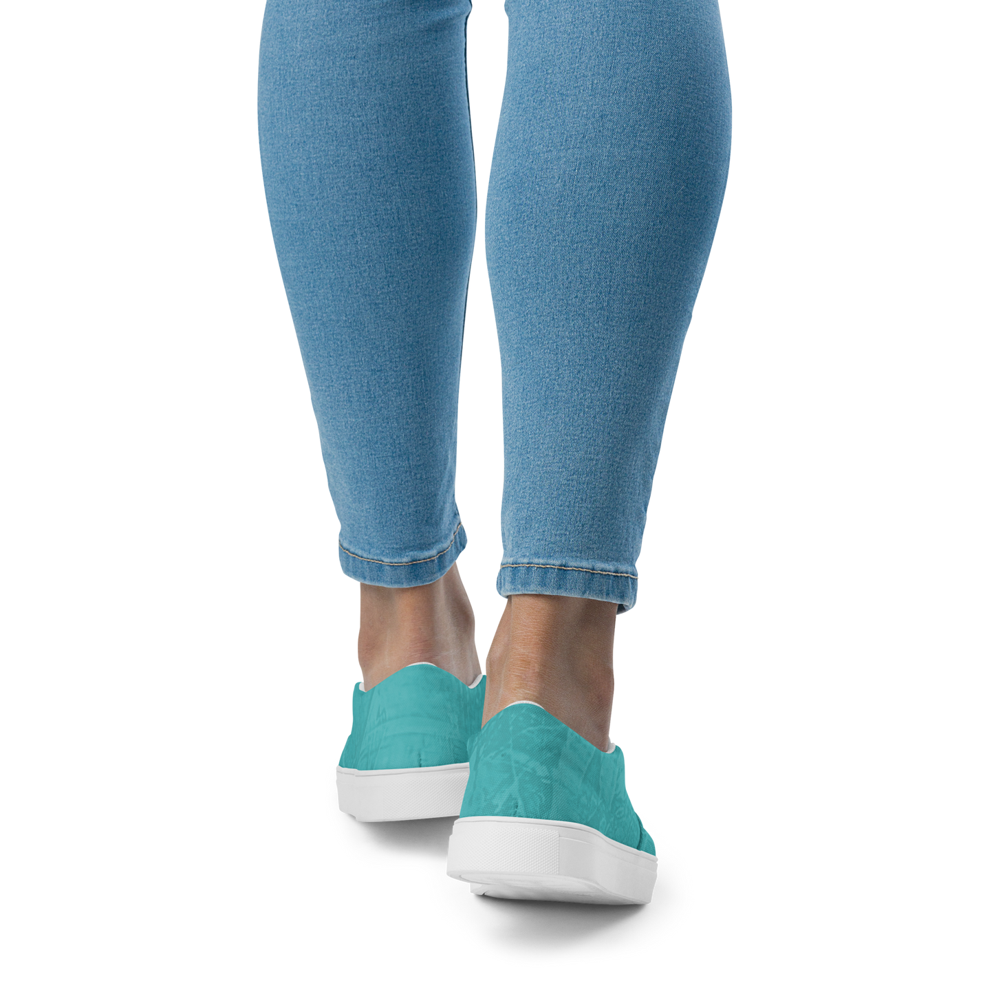 Entizen Slip-On Canvas Shoes Teal