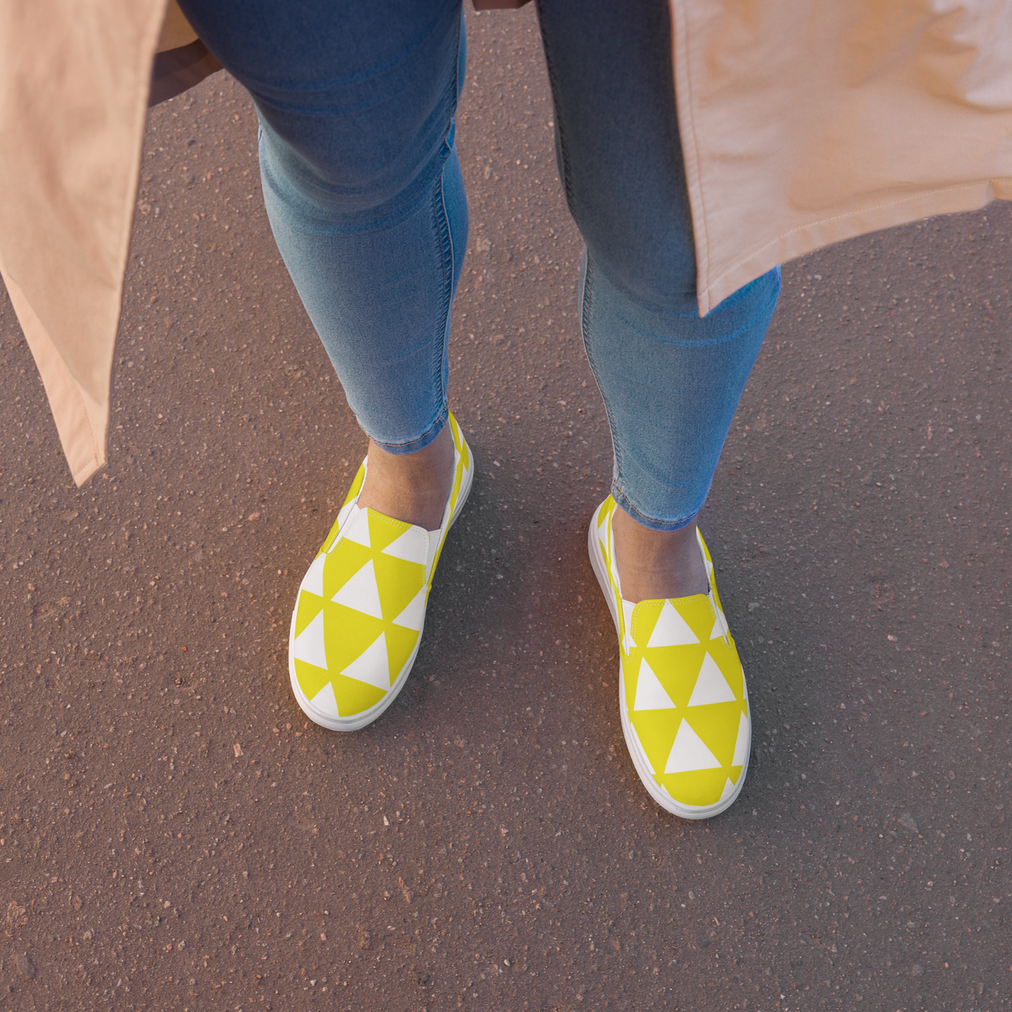 Entizen Slip-On Canvas Shoes YellowTRI