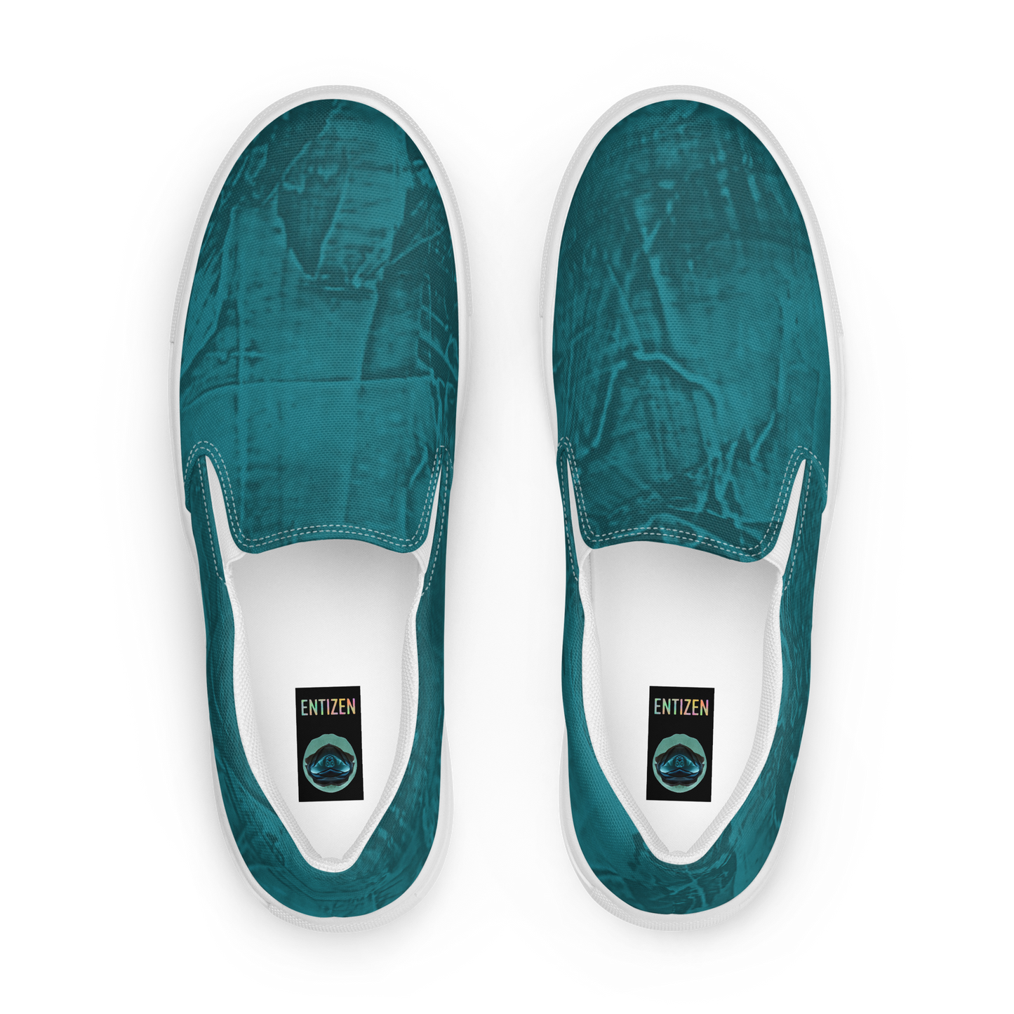 Entizen Slip-On Canvas Shoes Teal Green