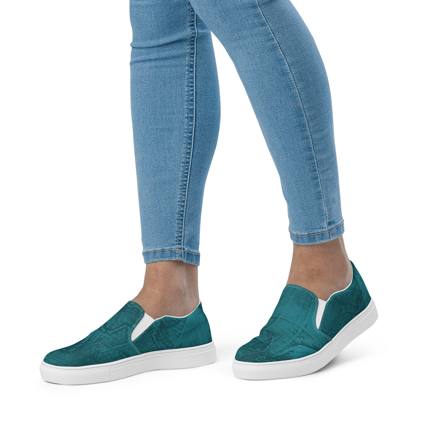 Entizen Slip-On Canvas Shoes Teal Green