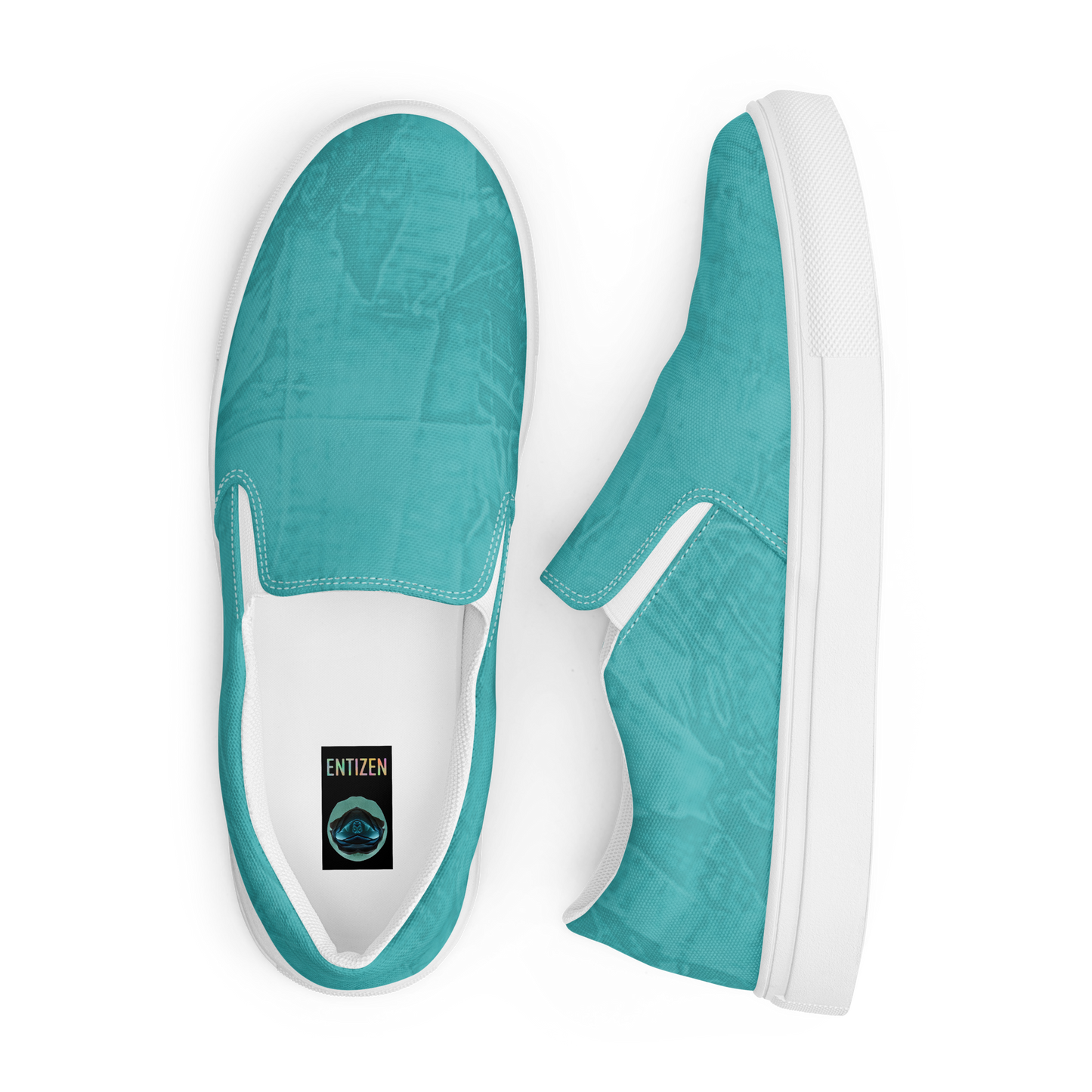 Entizen Slip-On Canvas Shoes Teal
