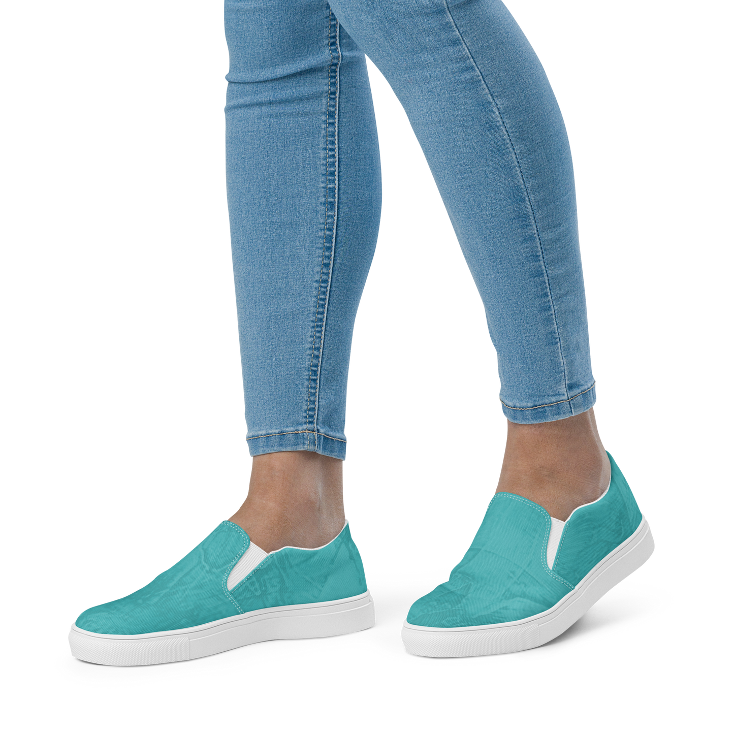 Entizen Slip-On Canvas Shoes Teal