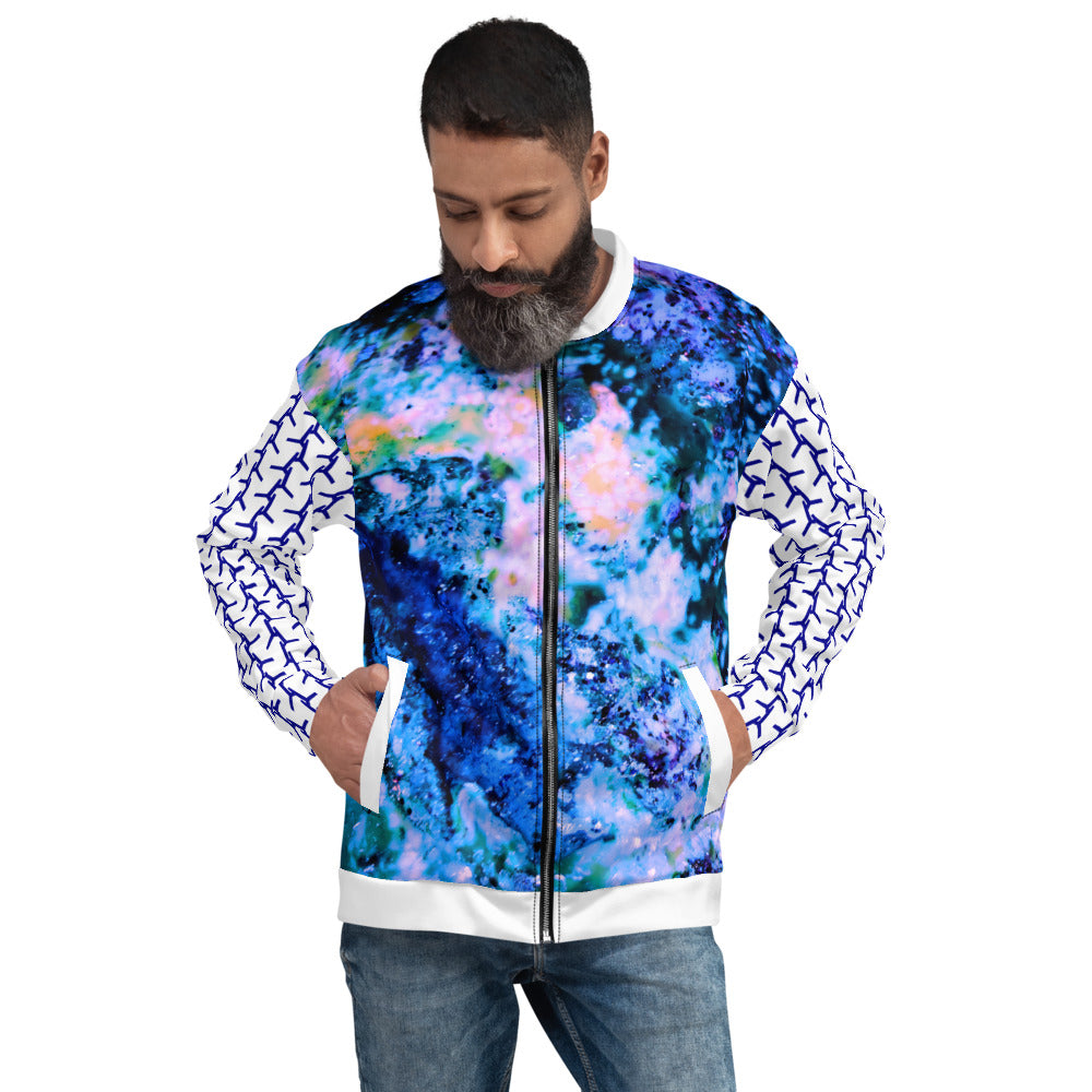 Thread Bomber Jacket Blue Coral