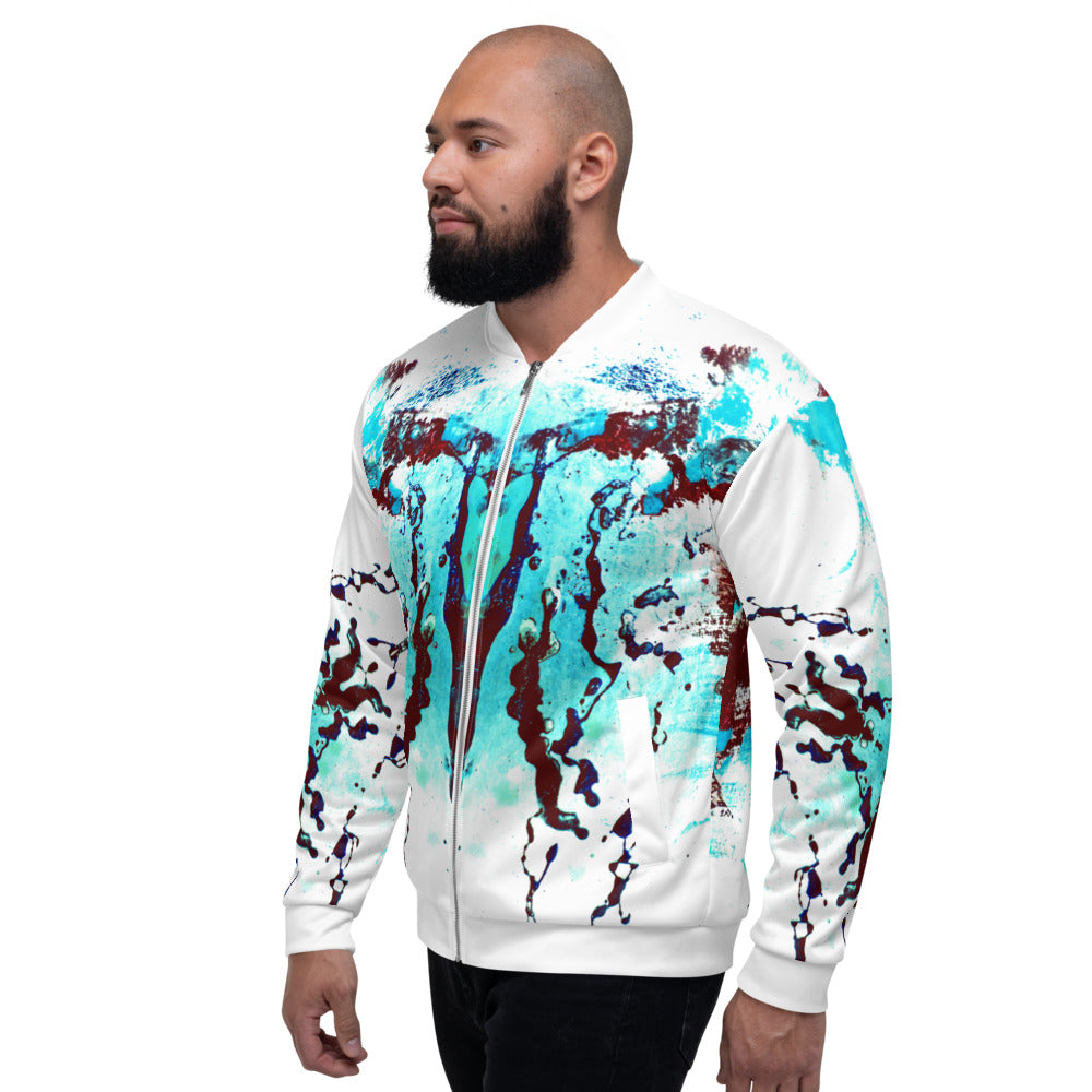 Rozeni Zip Up Jacket Turquoise Art