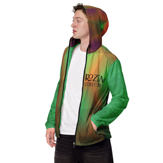 Rozeni Brand Windbreaker Green & Orange